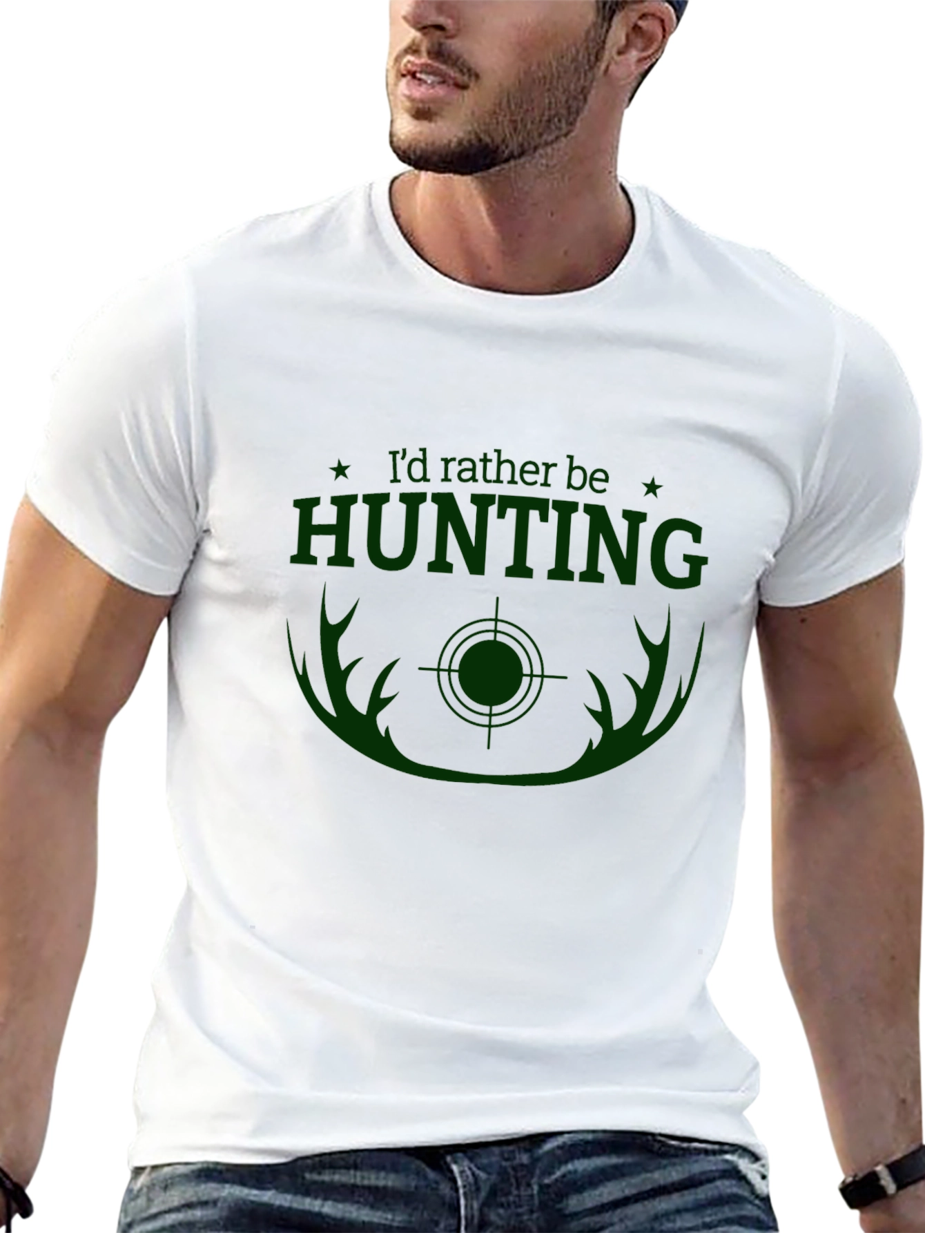 Hunting Graphic T-Shirt - Id Rather Be Hunting
