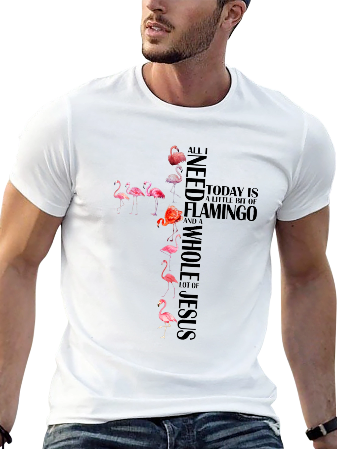 Flamingo Jesus T-Shirt - Christian Apparel