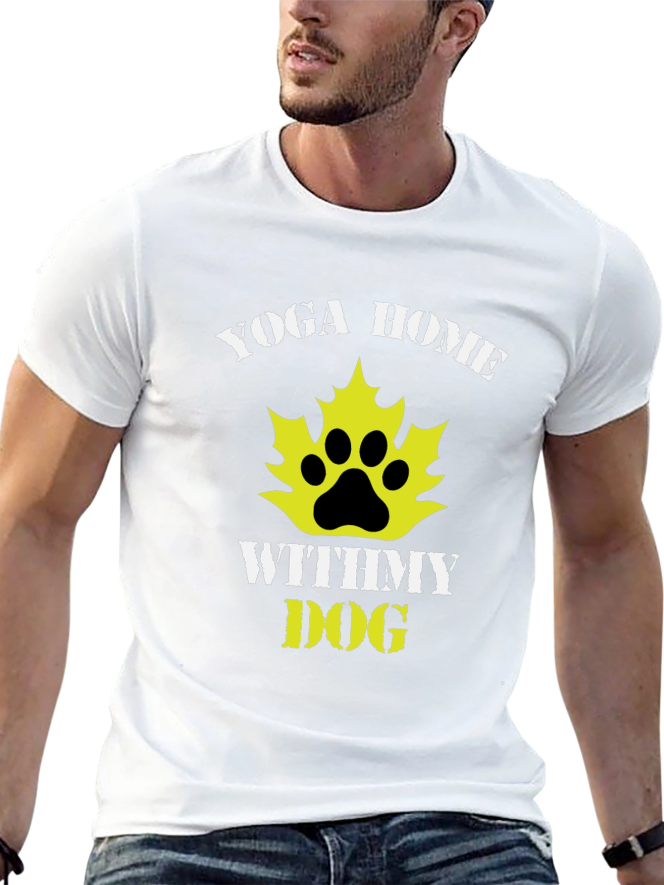 Yoga Home With My Dog Graphic Tee