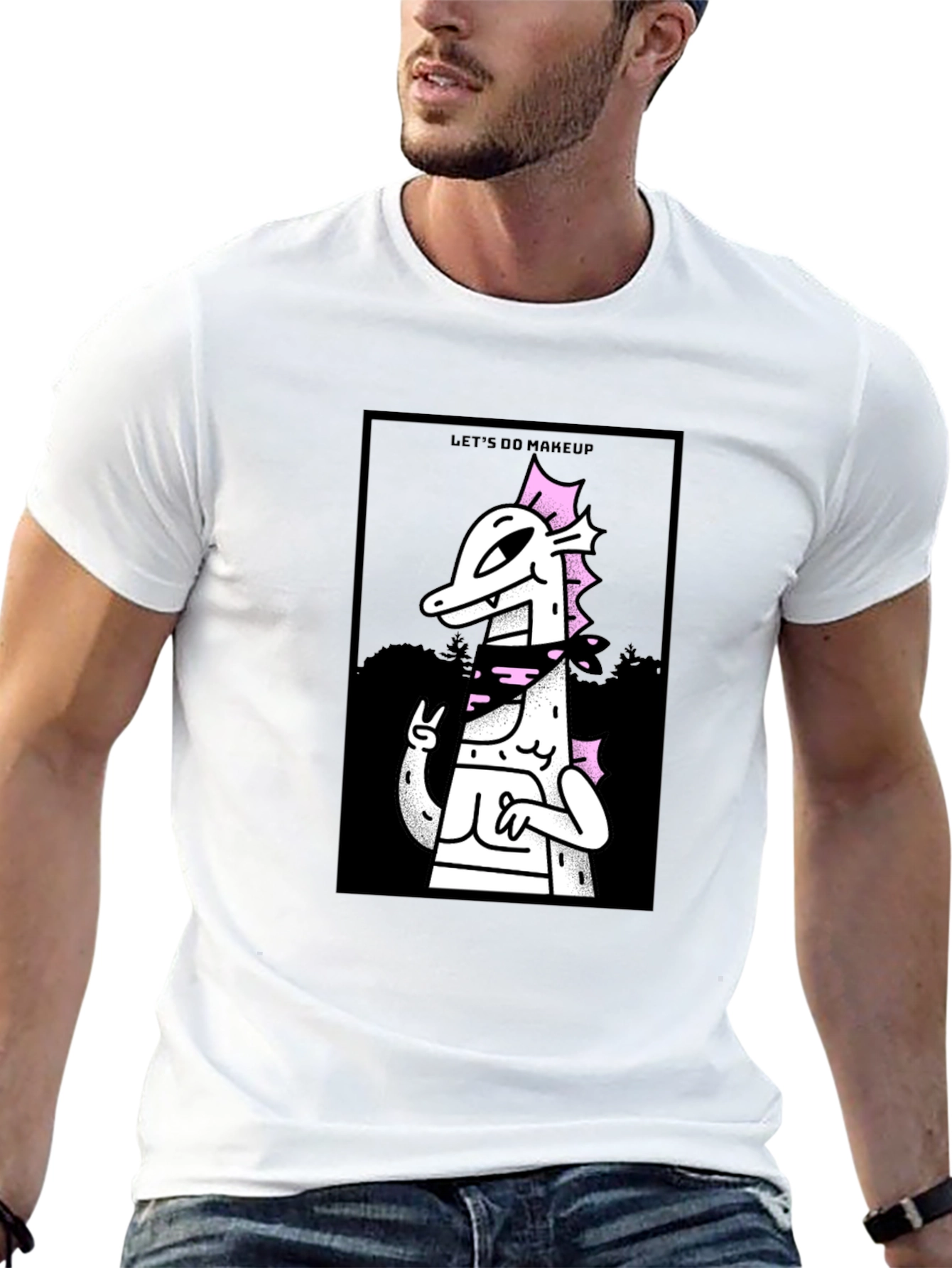 Lets Do Makeup T-Shirt - Black Cotton Graphic Tee