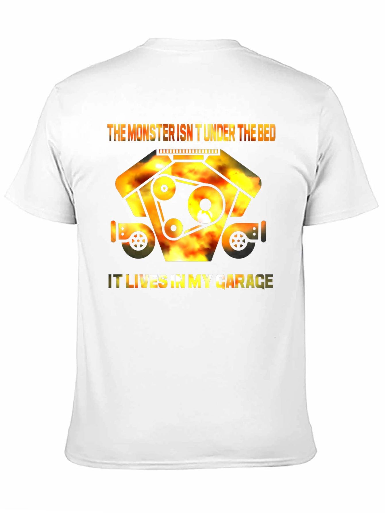 Monster in Garage T-Shirt - Auto Enthusiast Tee