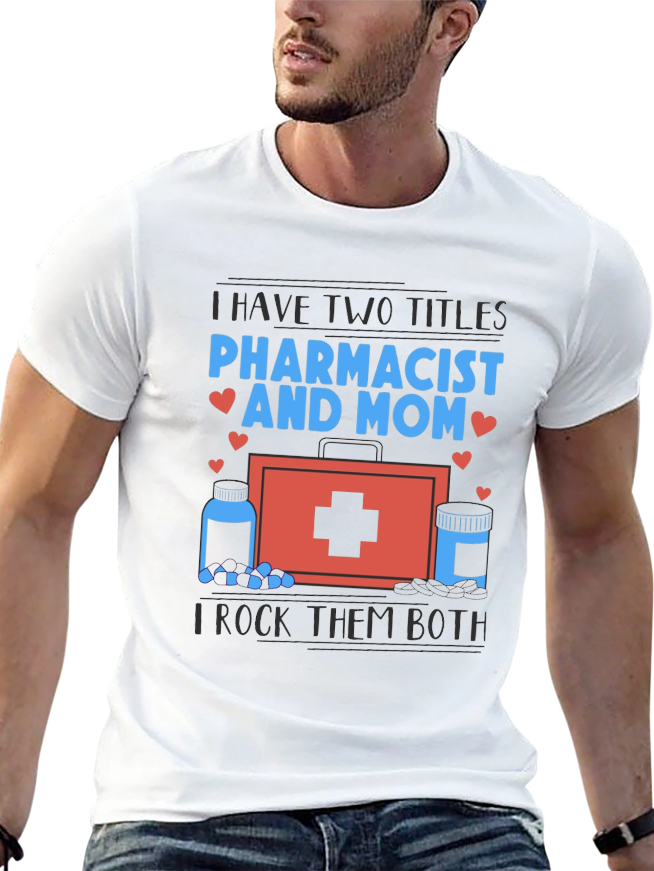 Pharmacist Mom T-Shirt - I Rock Them Both