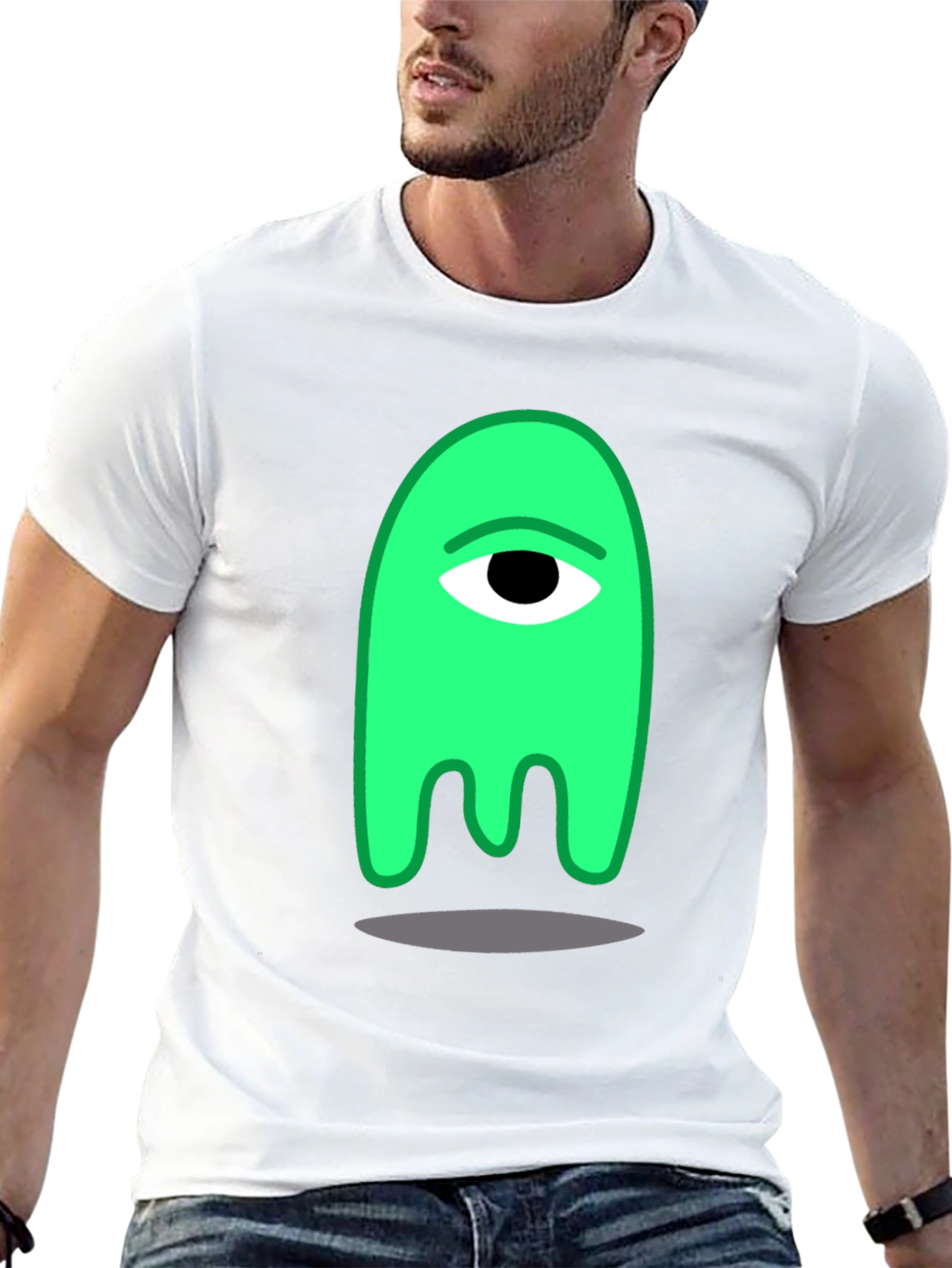 One-Eyed Green Monster Graphic Tee