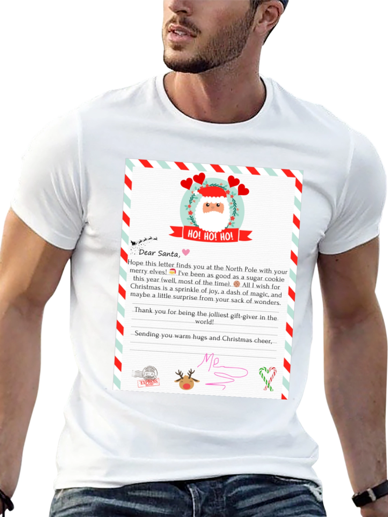 Letter to Santa T-Shirt - Christmas Gift Tee