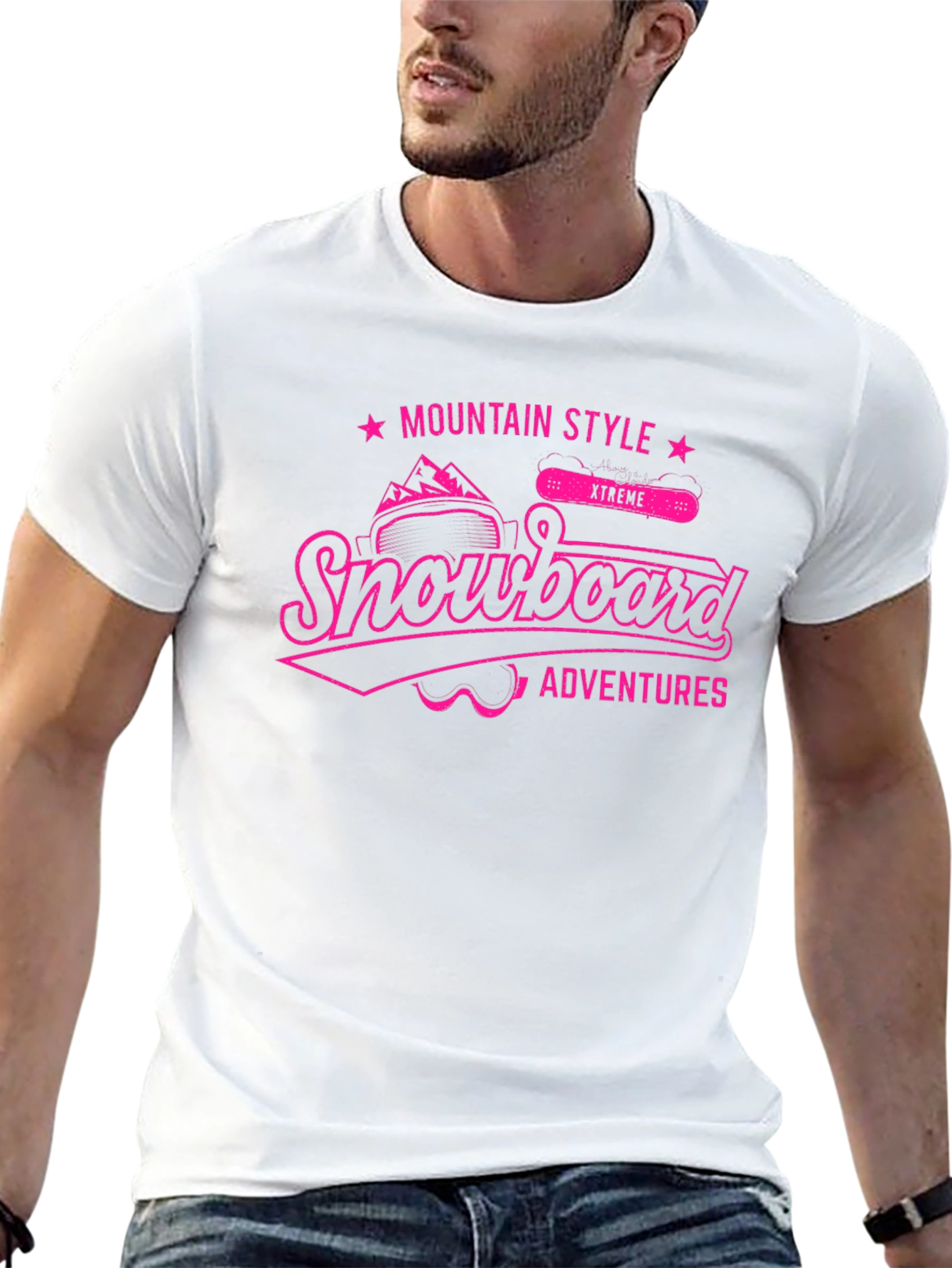 Snowboard Adventures T-Shirt - Mountain Style Tee