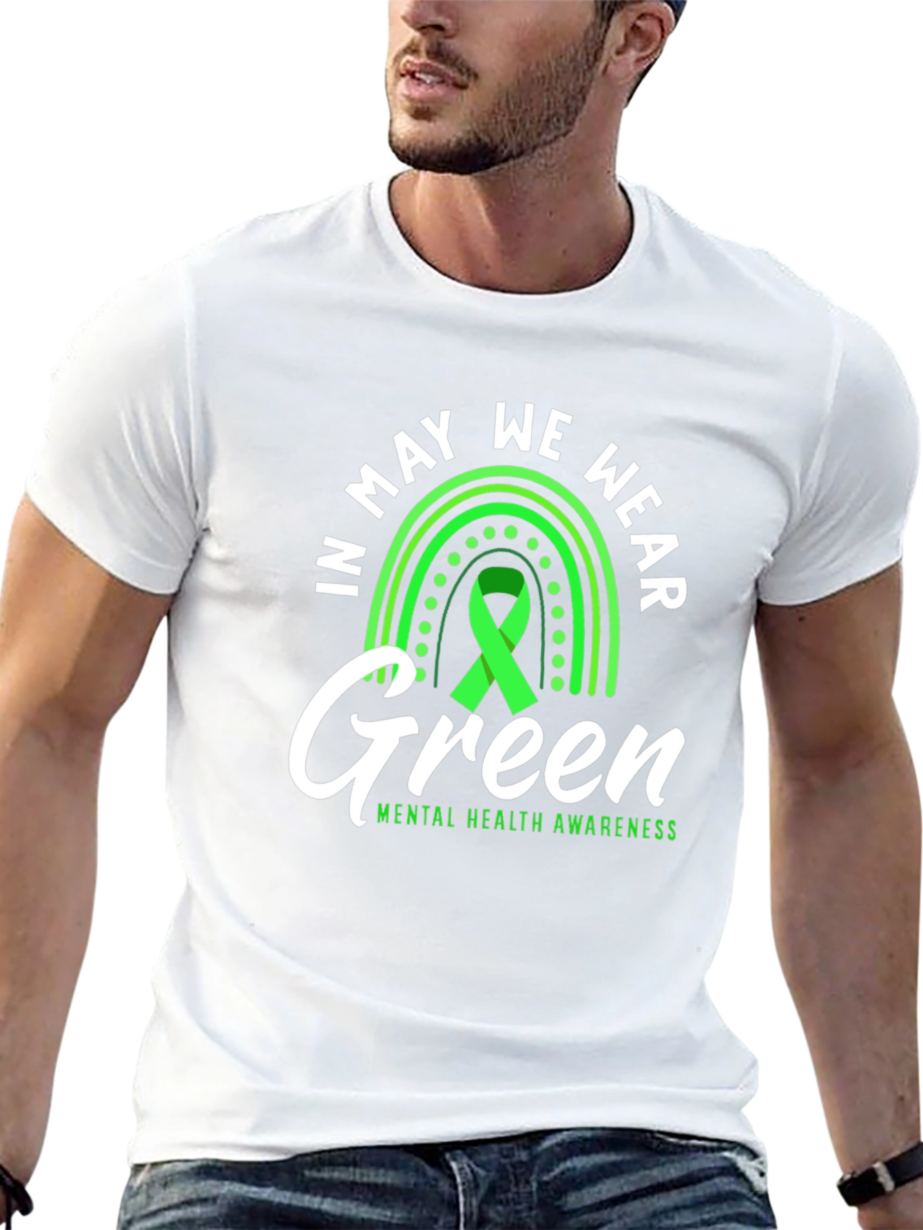In May We Wear Green Mental Health Awareness T-Shirt