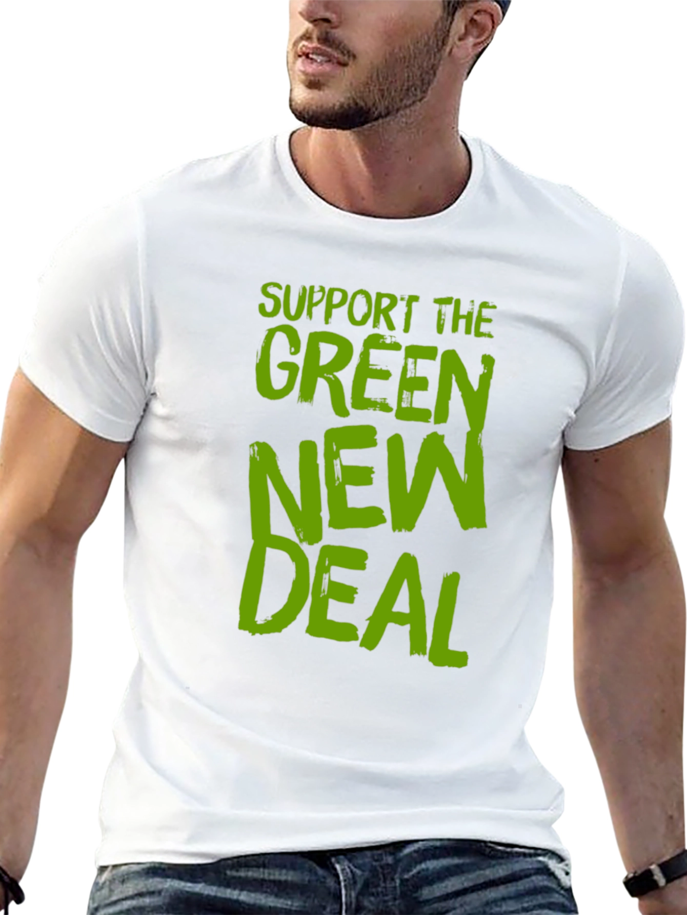 Green New Deal Graphic Tee - Eco-Friendly Statement Shirt