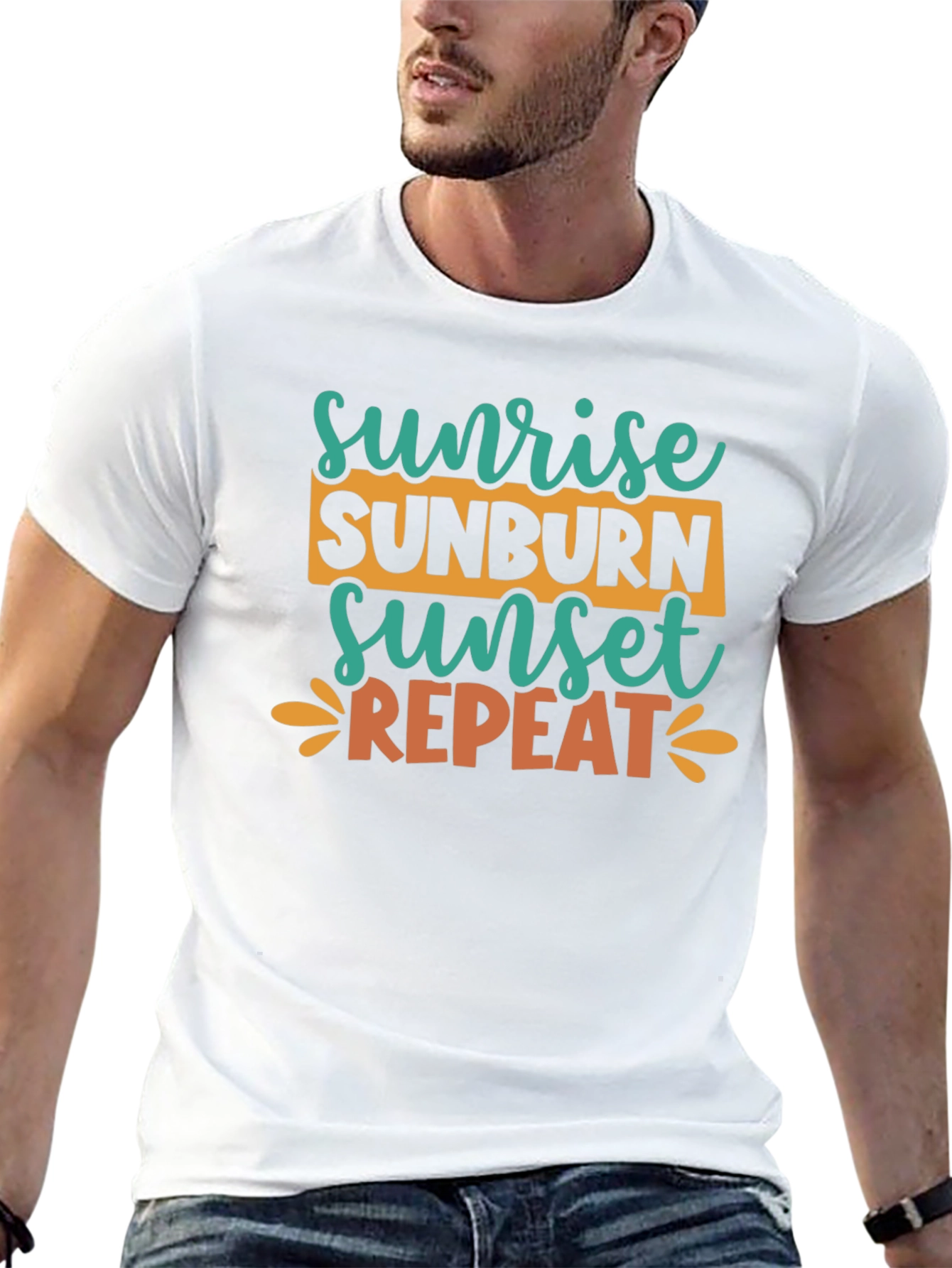 Sunrise Sunburn Sunset Repeat Graphic Tee
