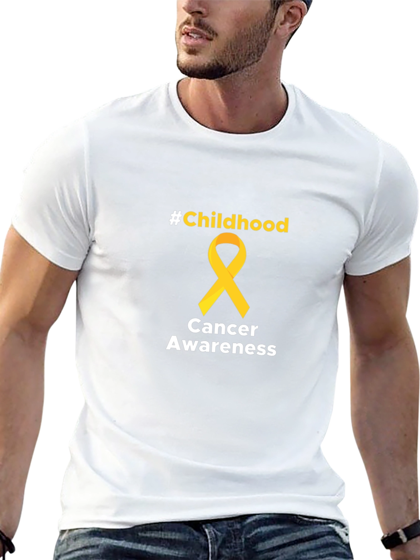 Childhood Cancer Awareness Tee - Black