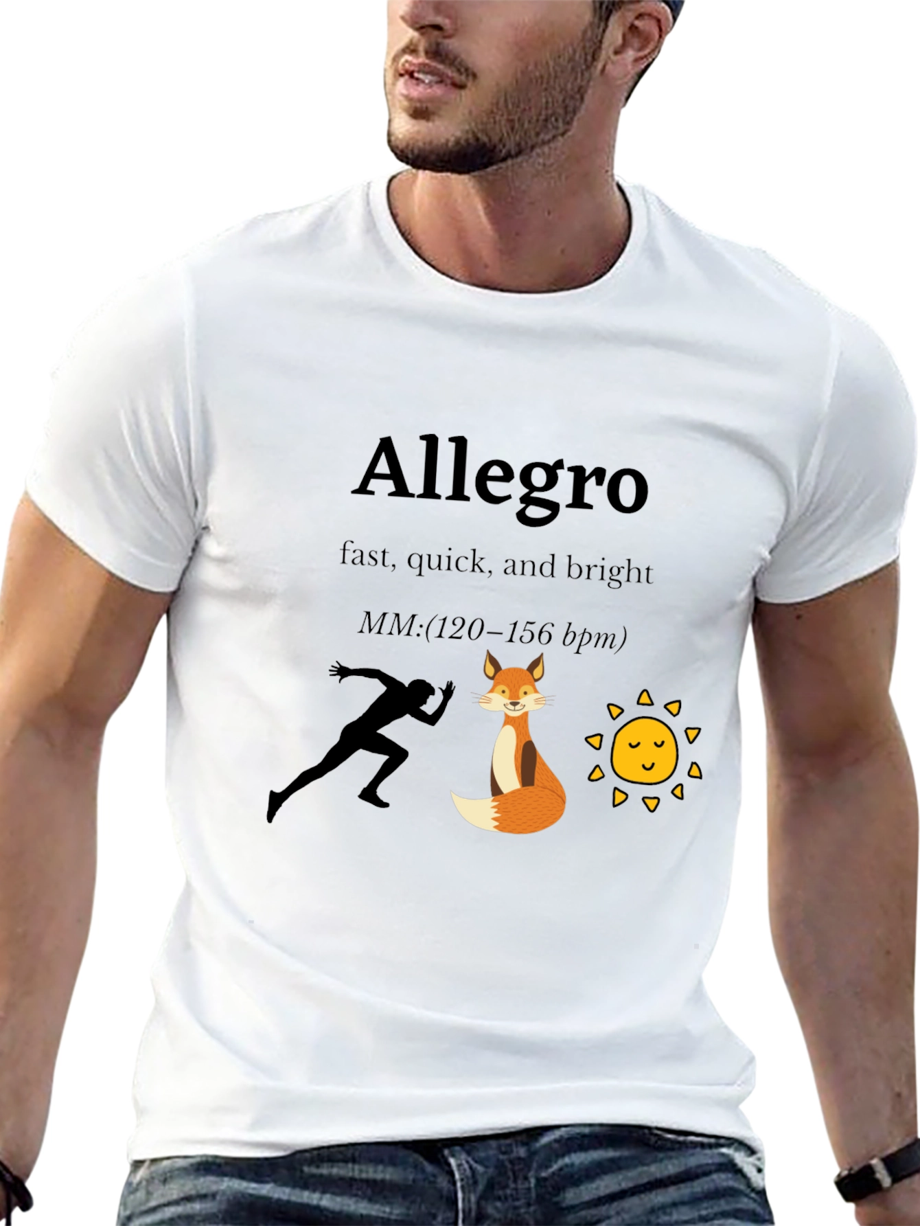 Allegro Speed T-Shirt: Fast Quick & Bright Design