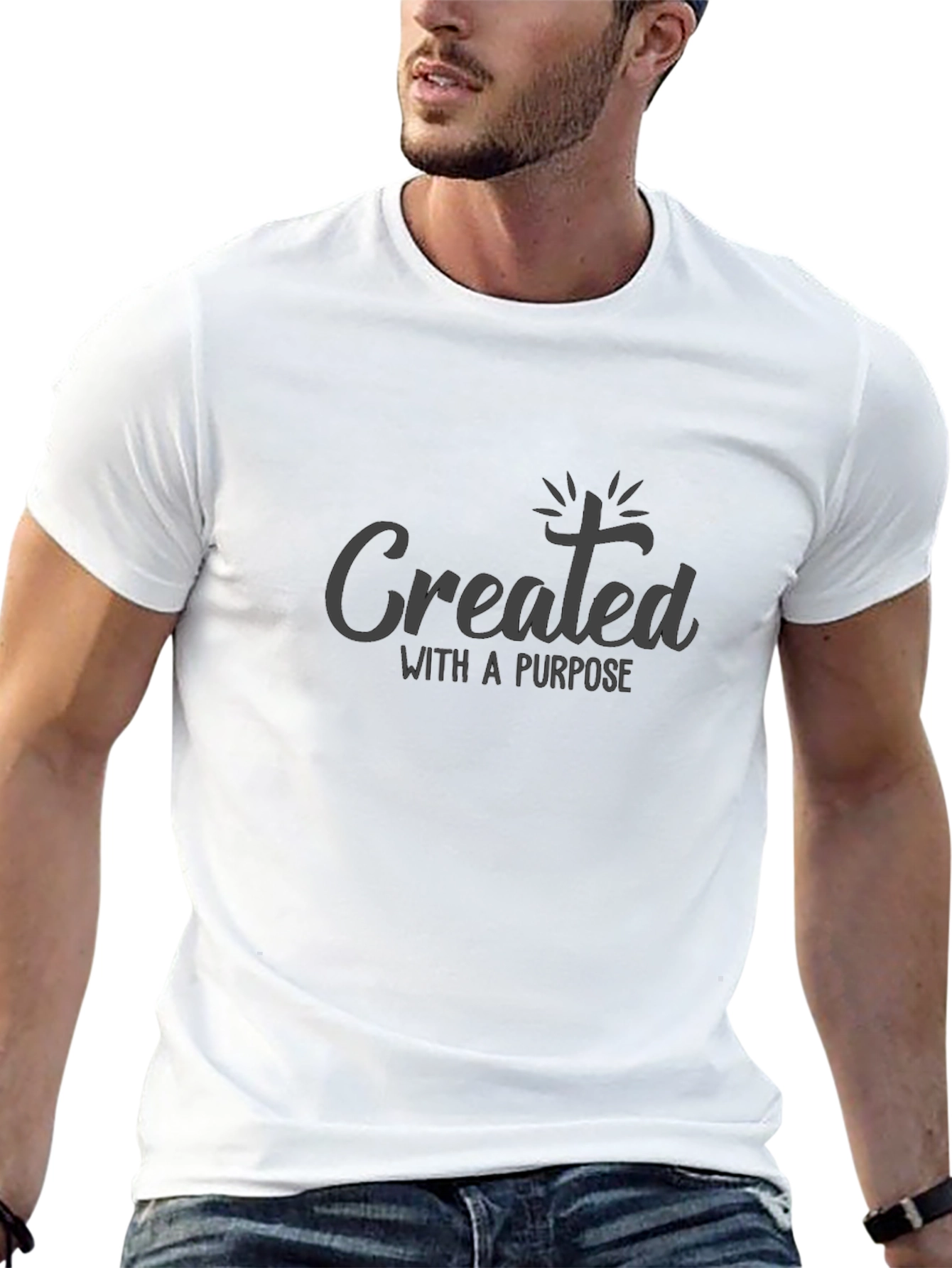 Created with a Purpose Graphic T-Shirt