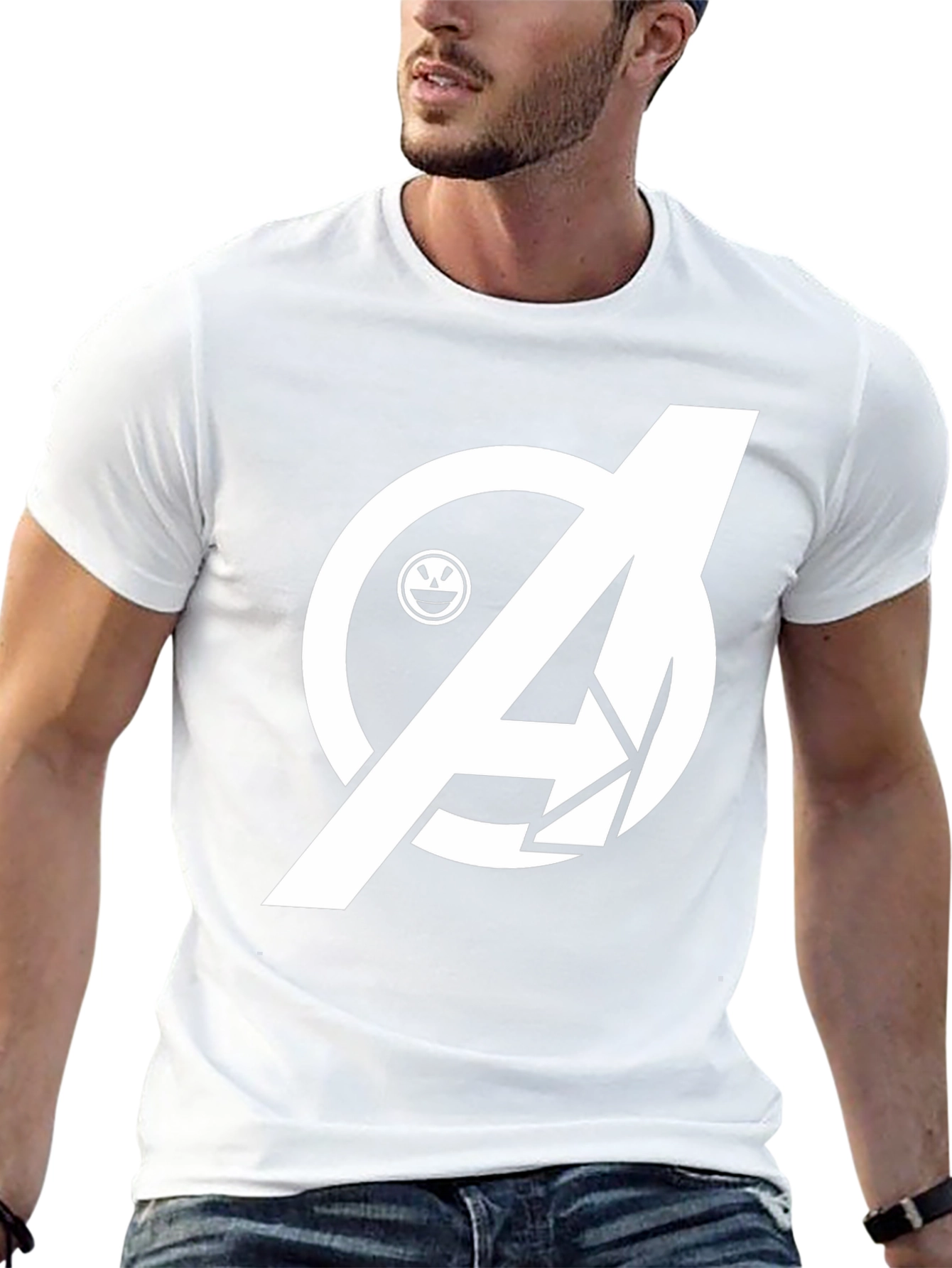 Avengers Smile Black T-Shirt - Heroic Style