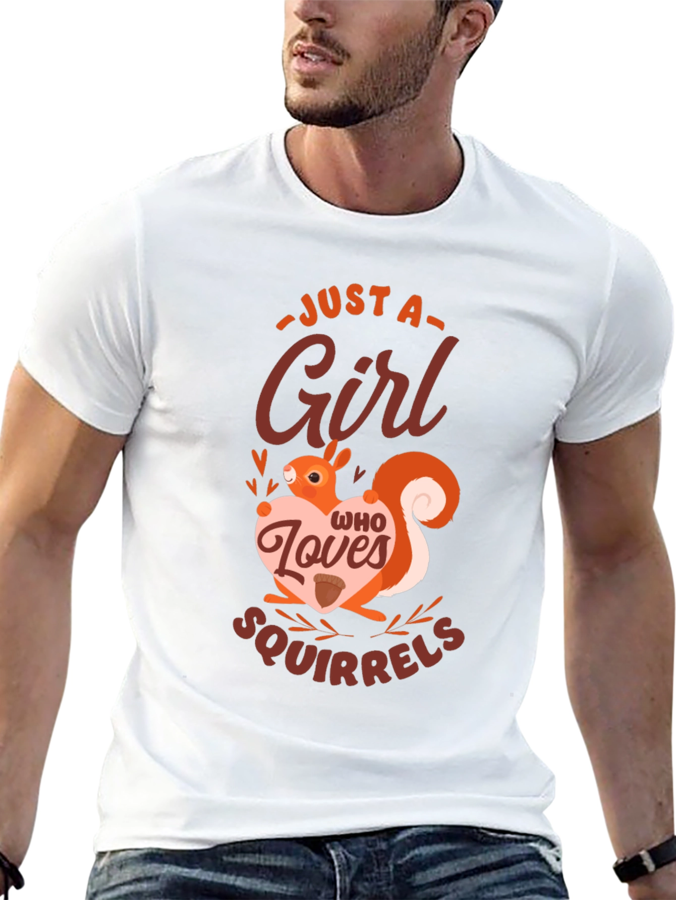 Just a Girl Who Loves Squirrels Graphic Tee