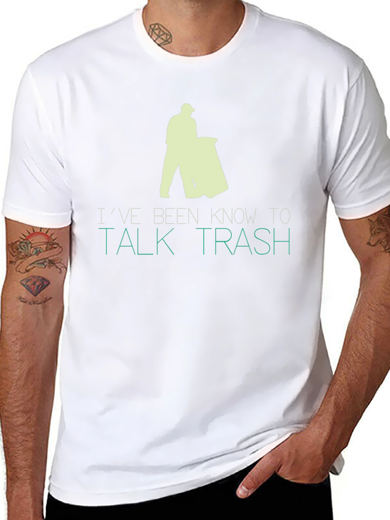 Talk Trash Graphic T-Shirt - Funny Slogan Tee