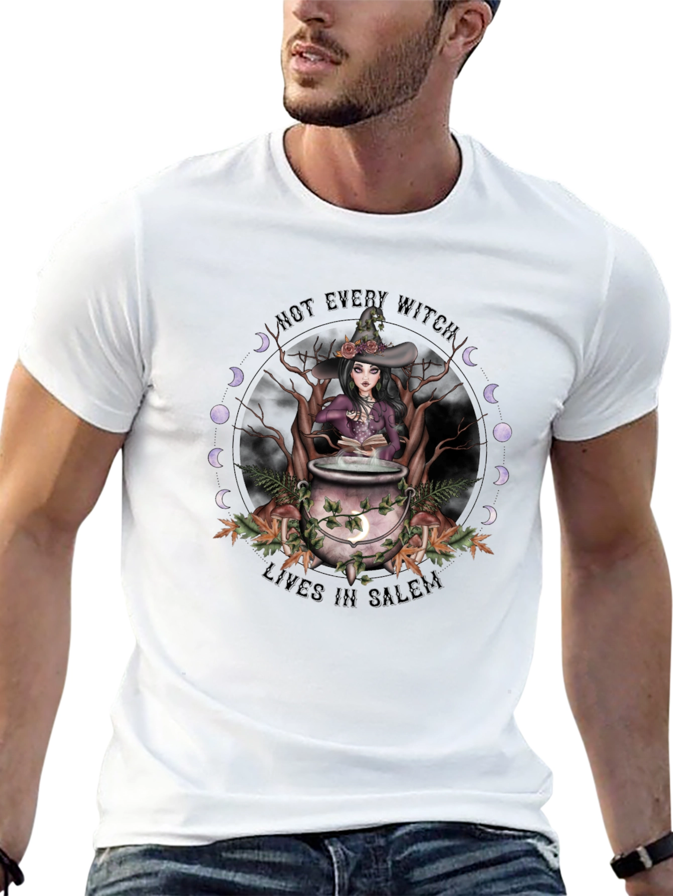 Witch T-Shirt - Not Every Witch Lives in Salem