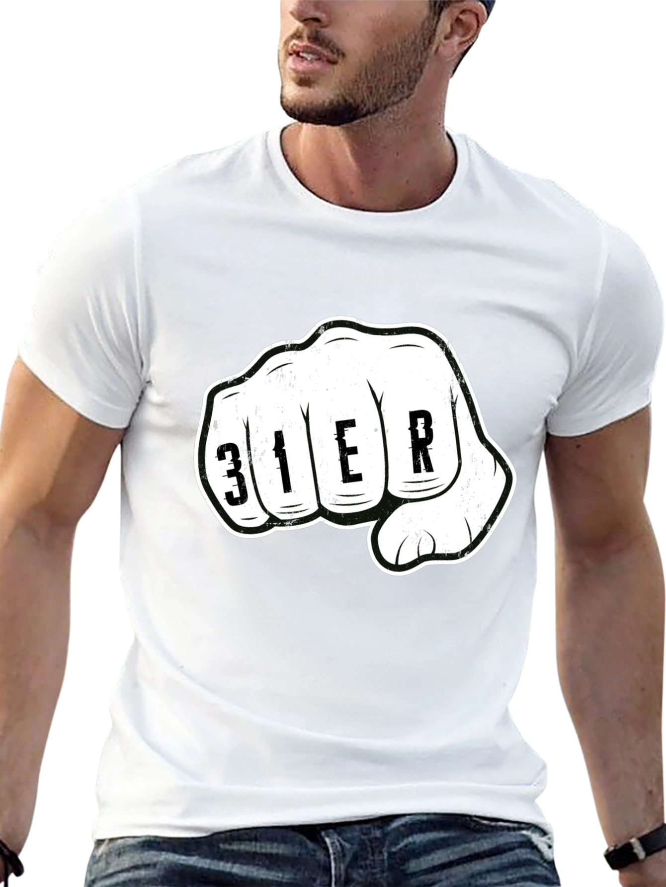 Fisted 31ER Graphic Print Black T-Shirt