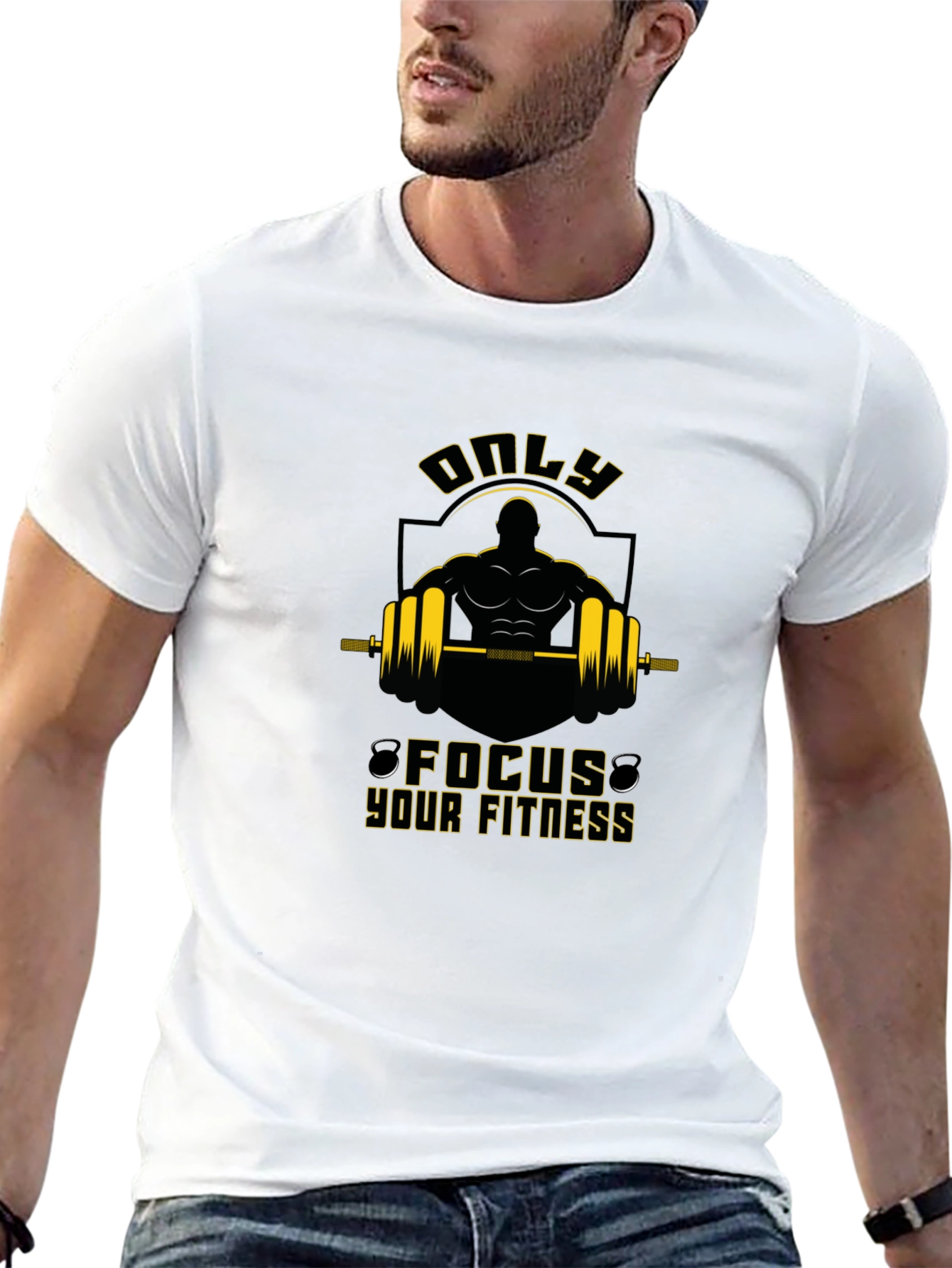 Focus Your Fitness Graphic T-Shirt - Black