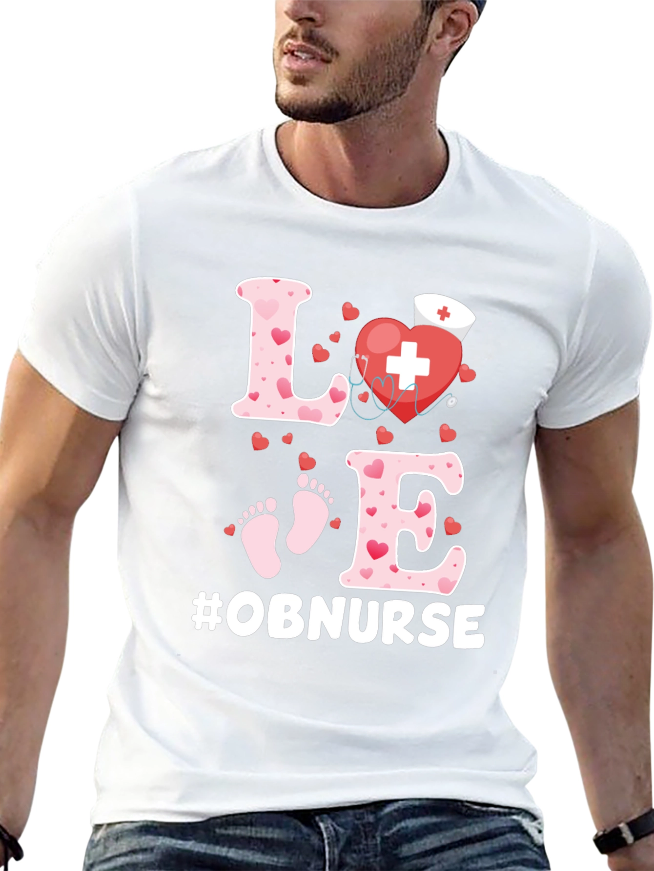 OB Nurse Love Heartbeat Shirt