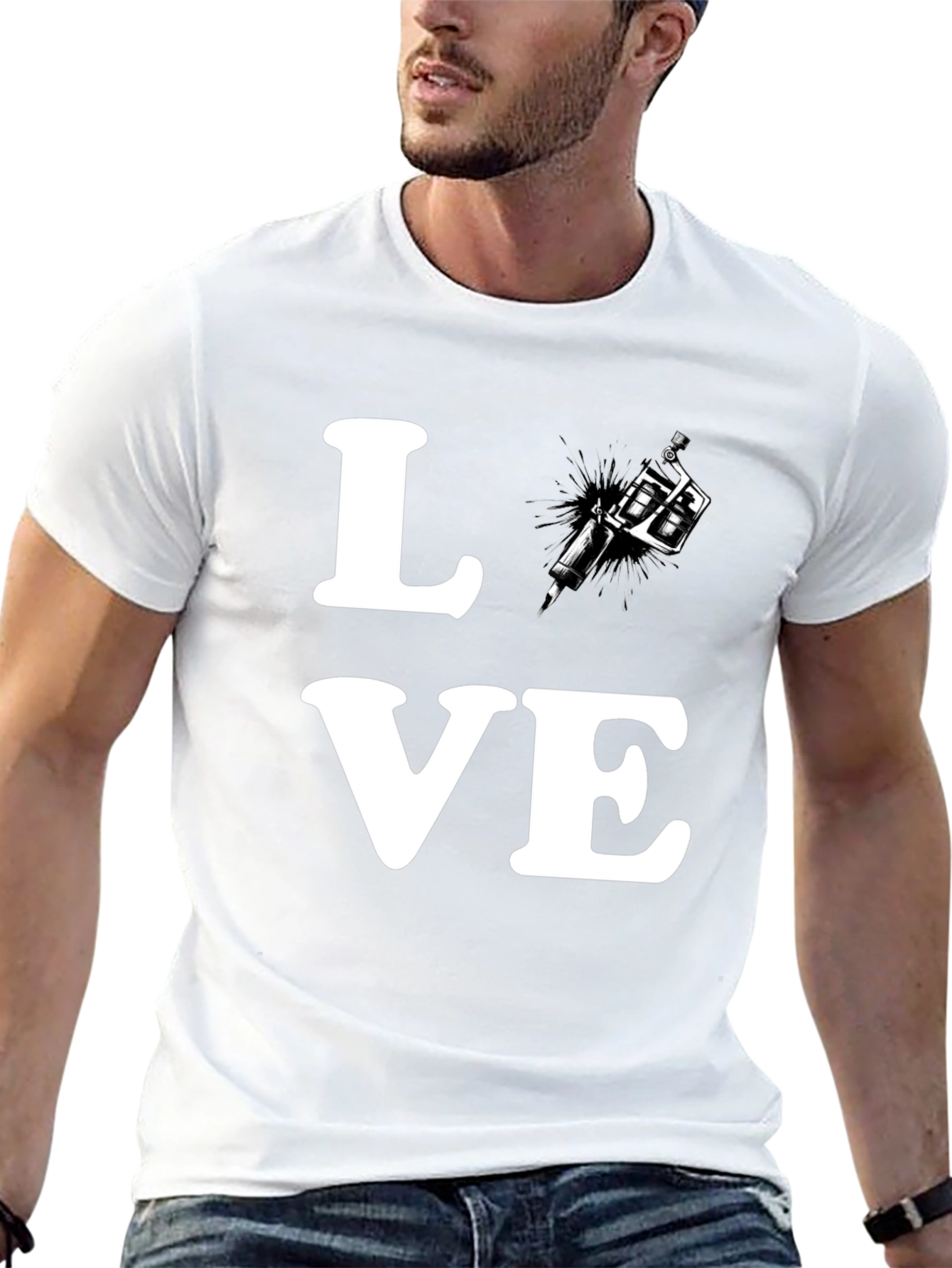 Love Tattoo Artist T-Shirt - Black Graphic Tee