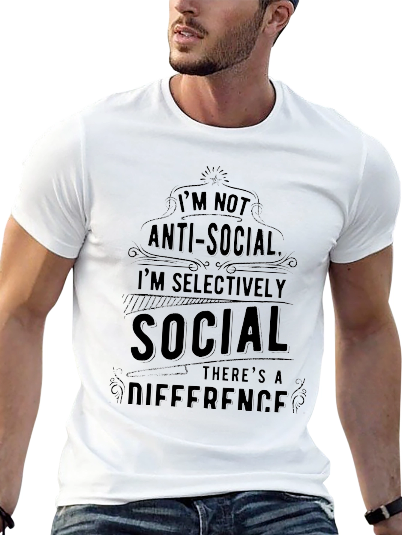 Im Not Anti-Social Graphic T-Shirt
