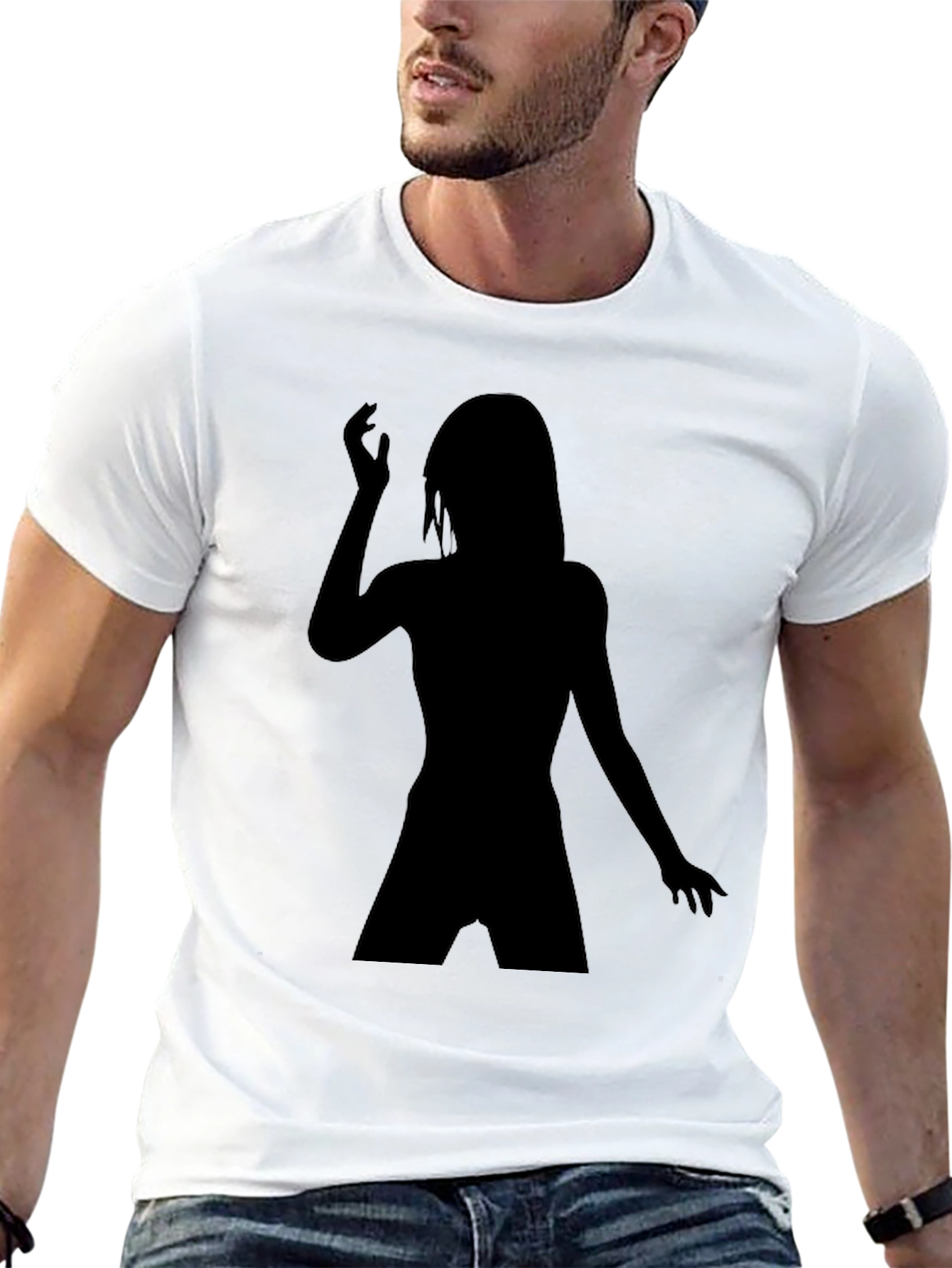 Silhouette Woman Graphic Tee - Soft Cotton Blend