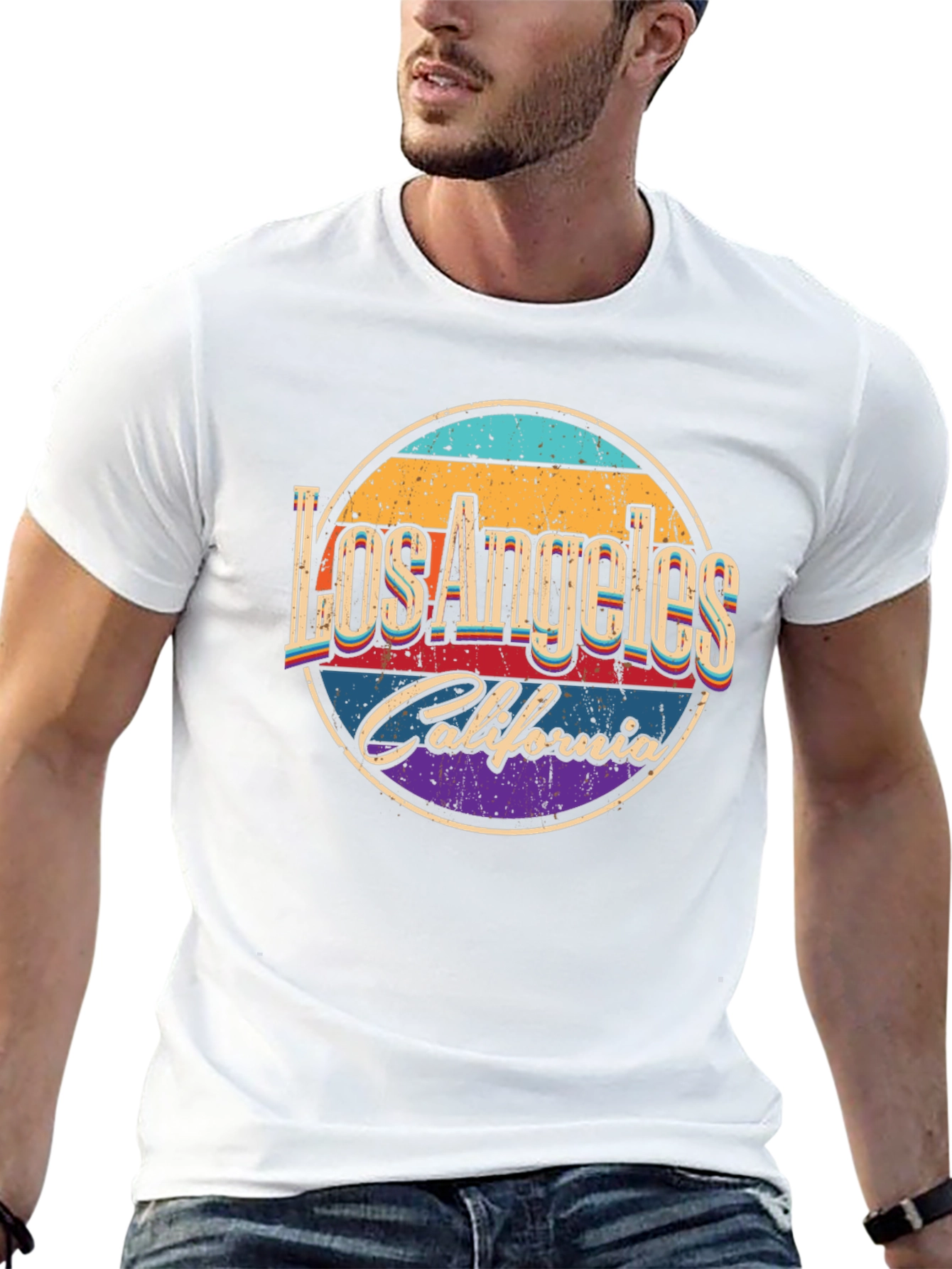 Retro Los Angeles California Graphic T-Shirt