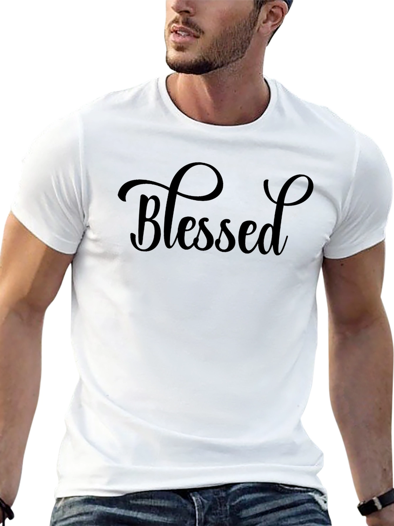 Blessed Black Tee - Stylish Comfort