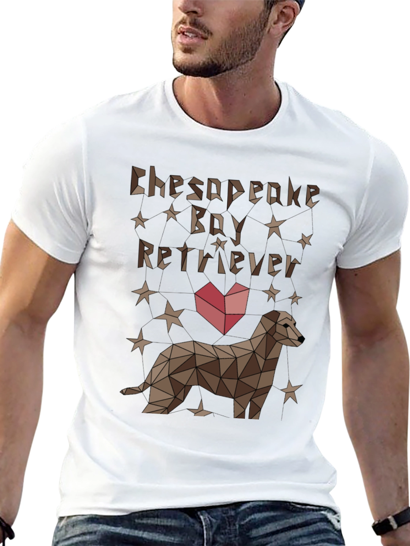Chesapeake Bay Retriever Geometric T-Shirt