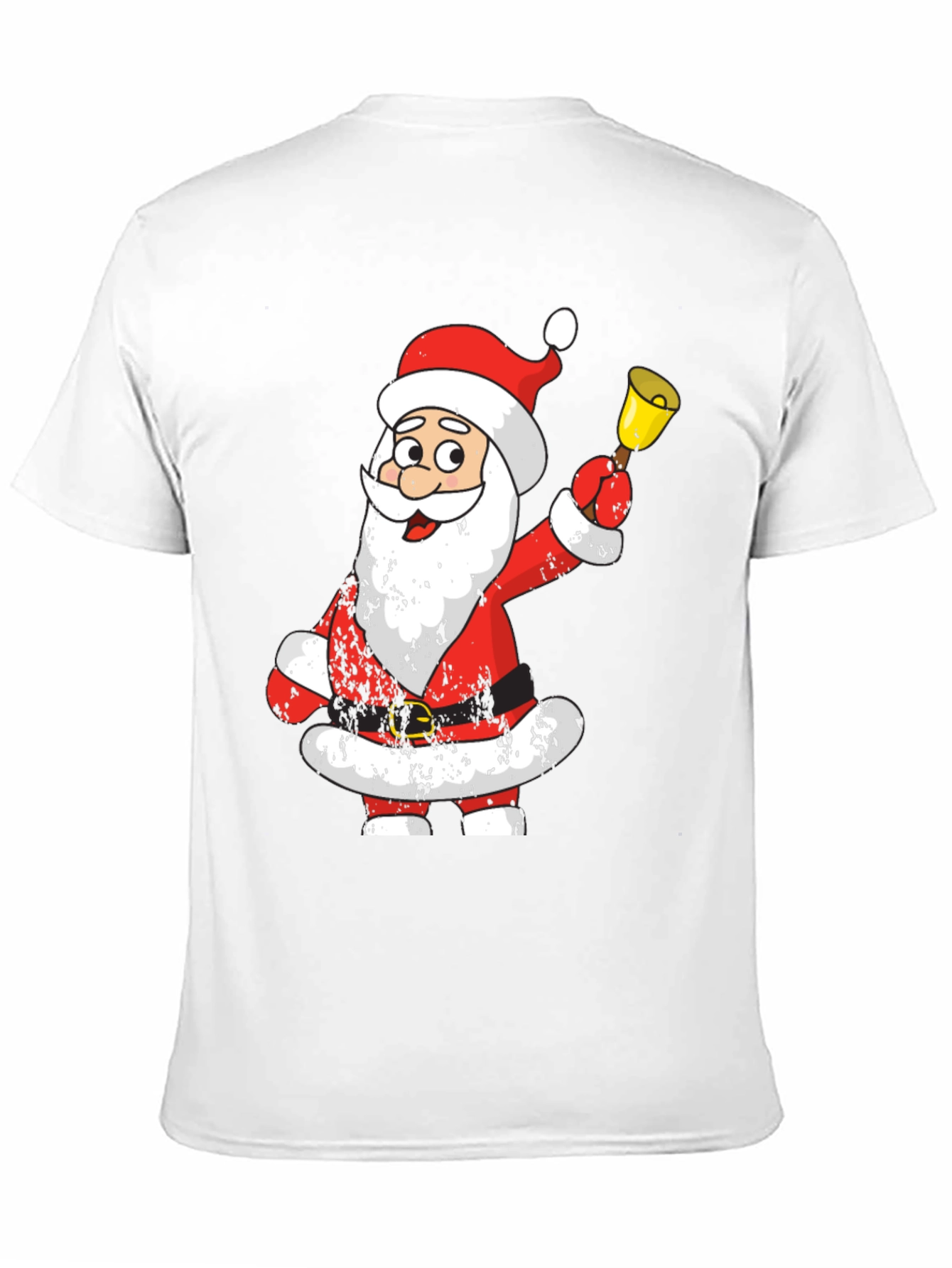 Festive Santa Graphic Tee - Holiday Cheer