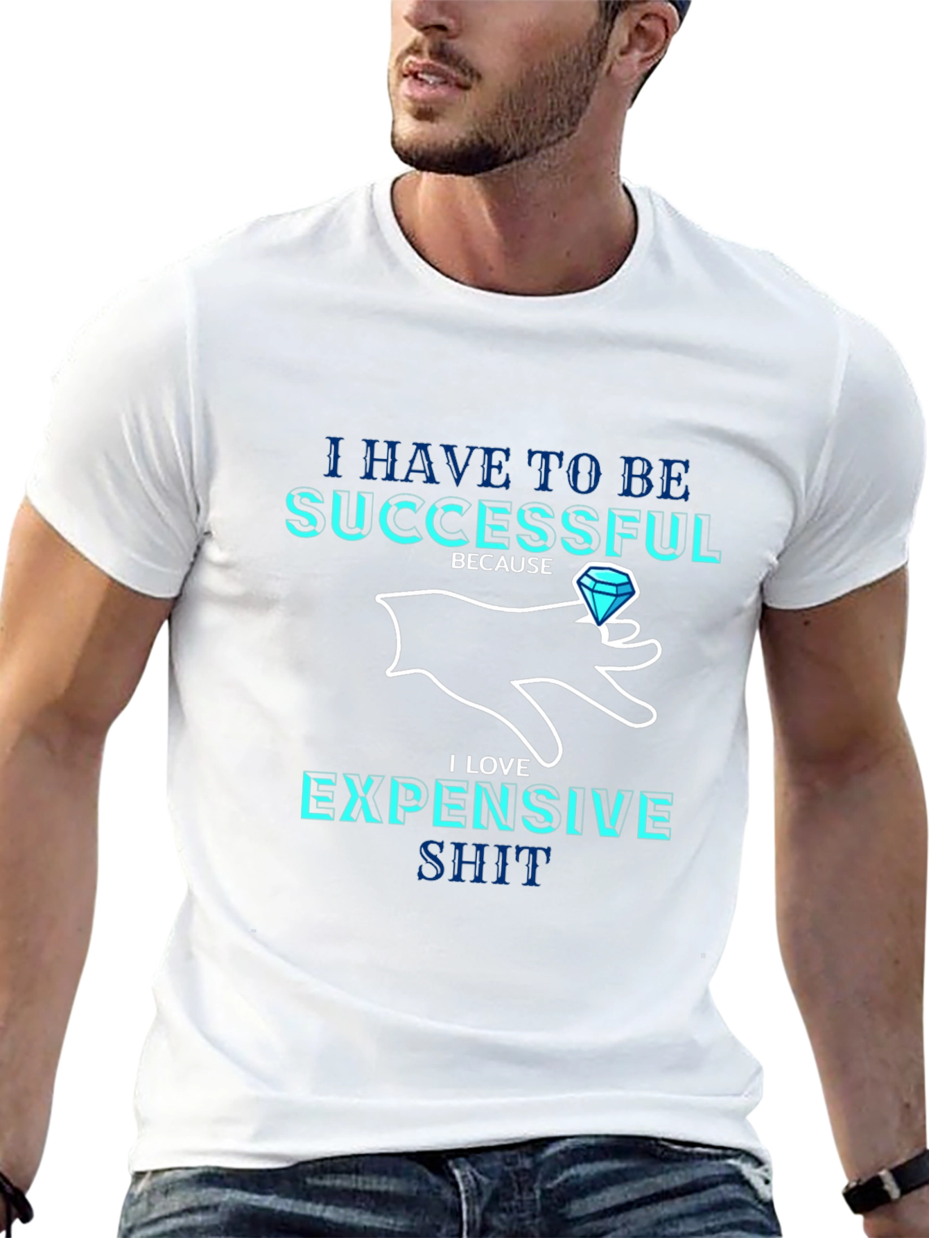 Successful & Expensive Black T-Shirt