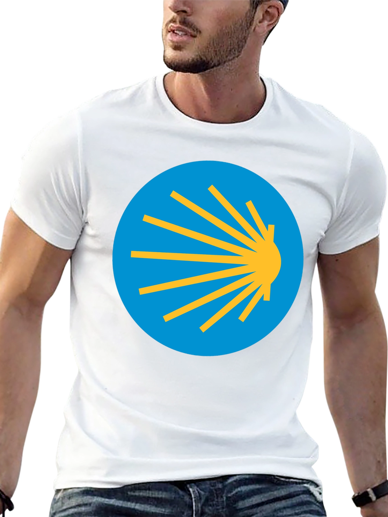 Camino de Santiago T-Shirt - Scallop Shell Symbol