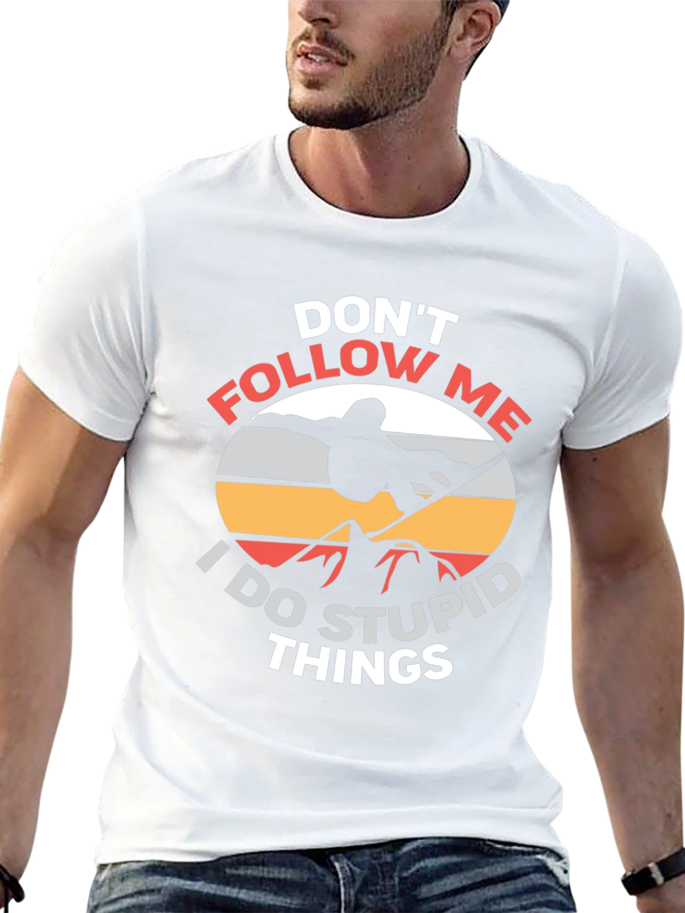 Dont Follow Me Funny Snowboarder T-Shirt