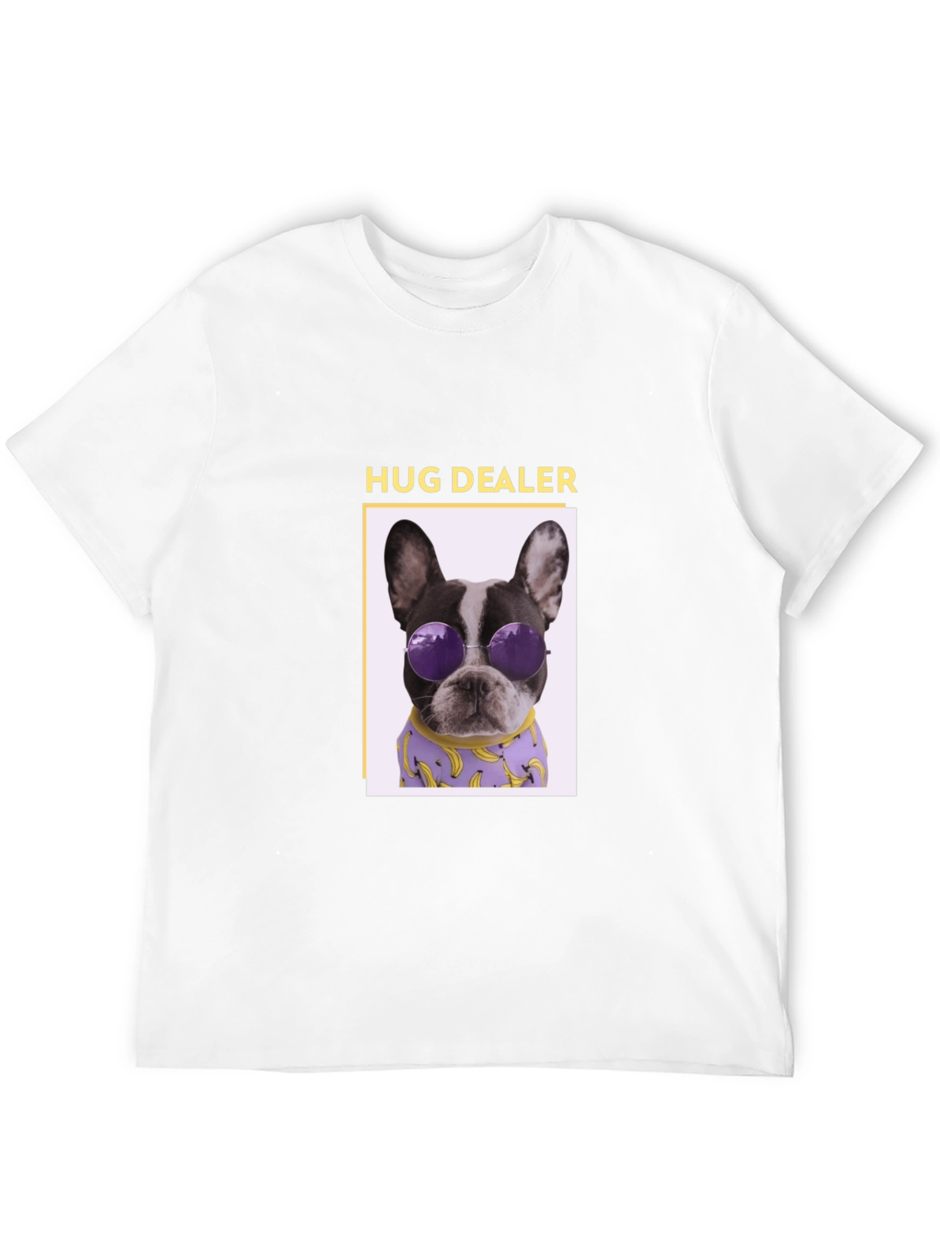 Hug Dealer Dog Graphic Tee - Black