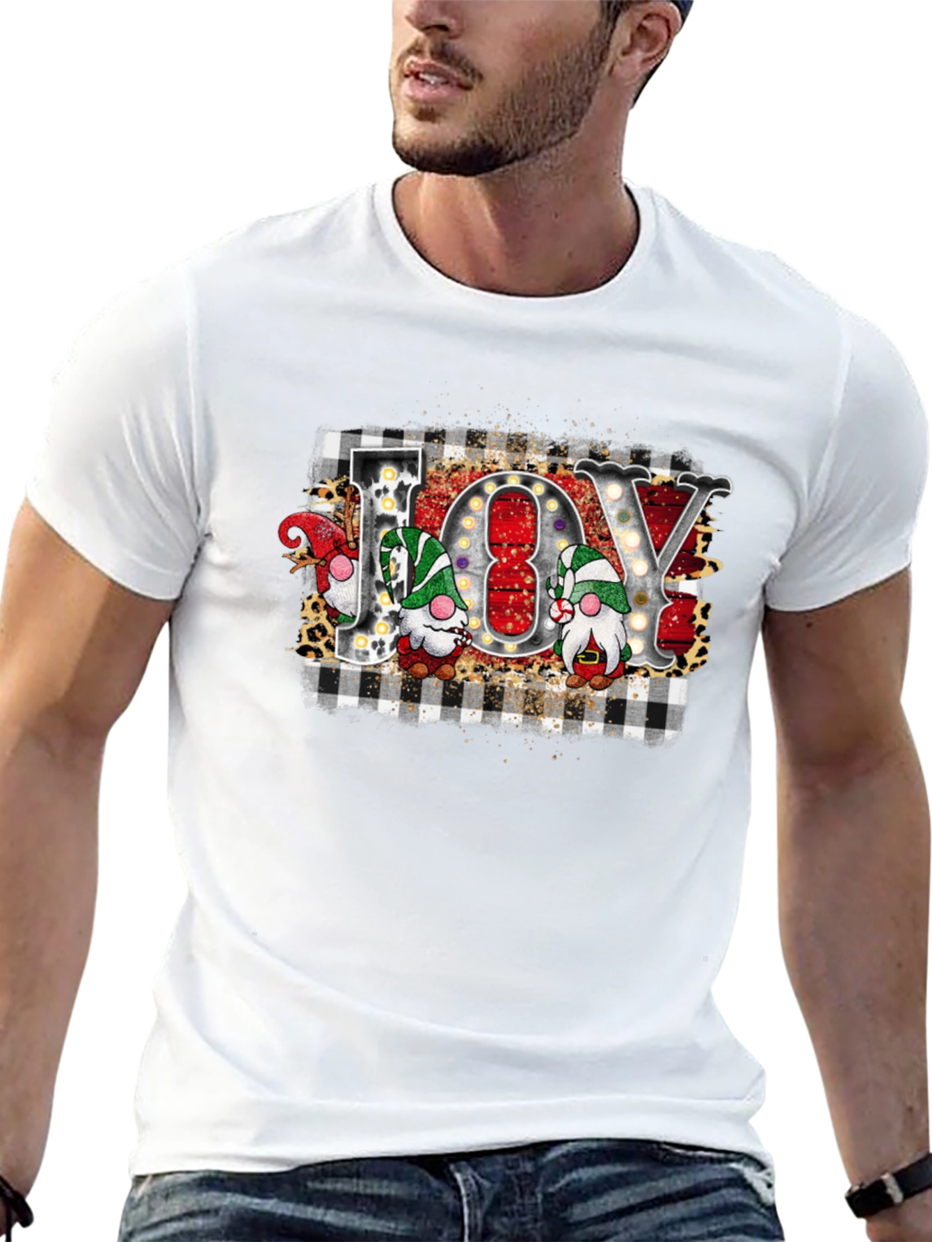 Joy Gnomes Christmas Graphic Tee