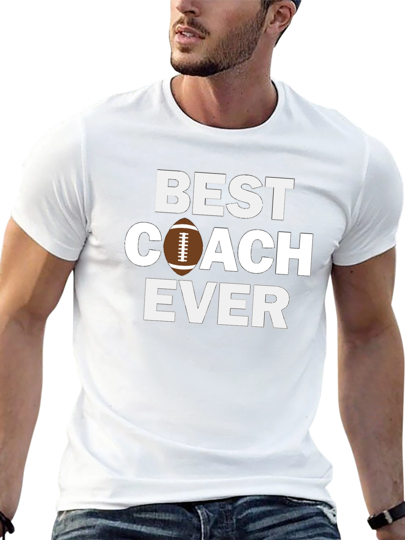 Best Coach Ever Football T-Shirt