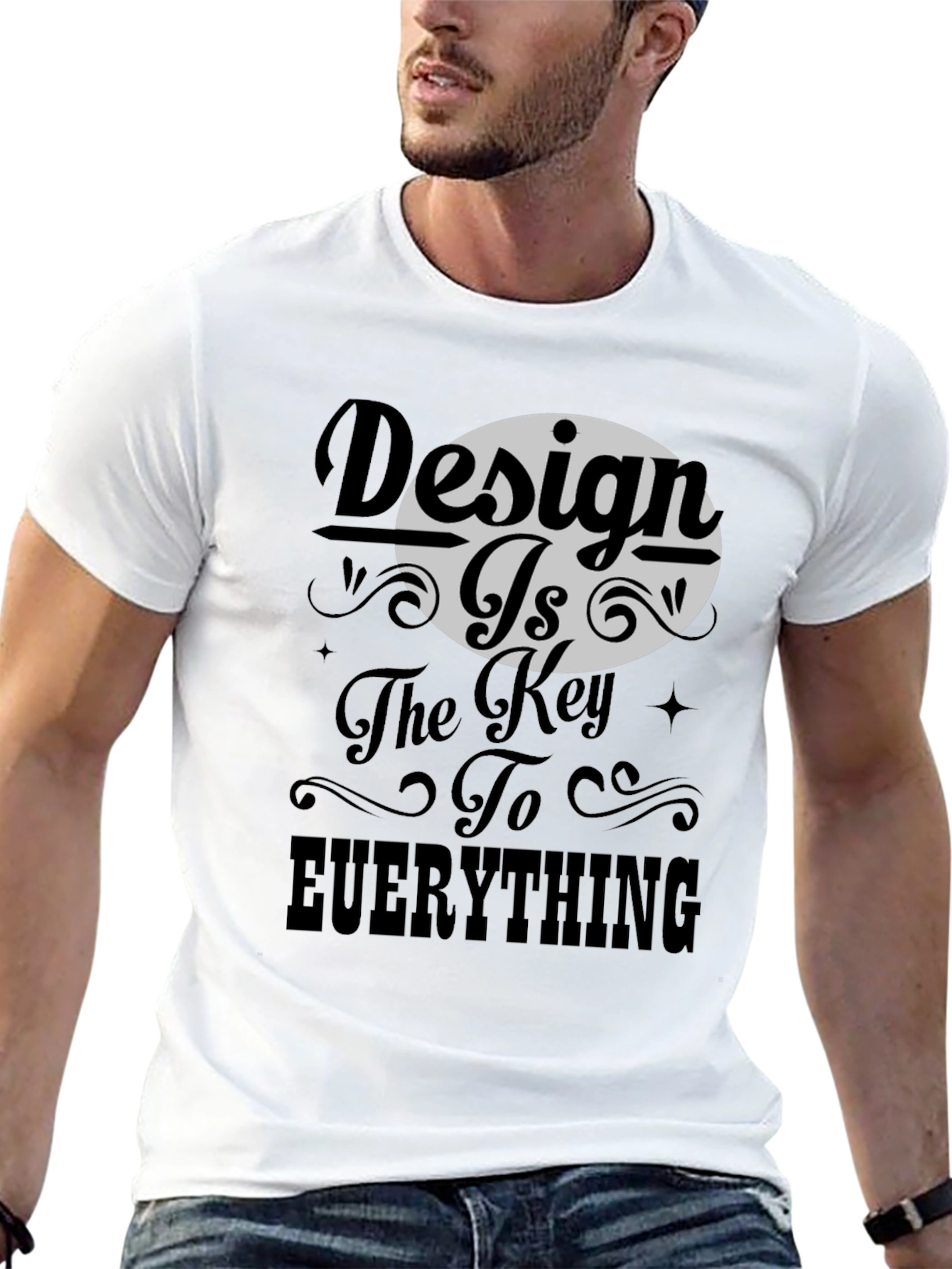 Design Is Key - Black Graphic Tee