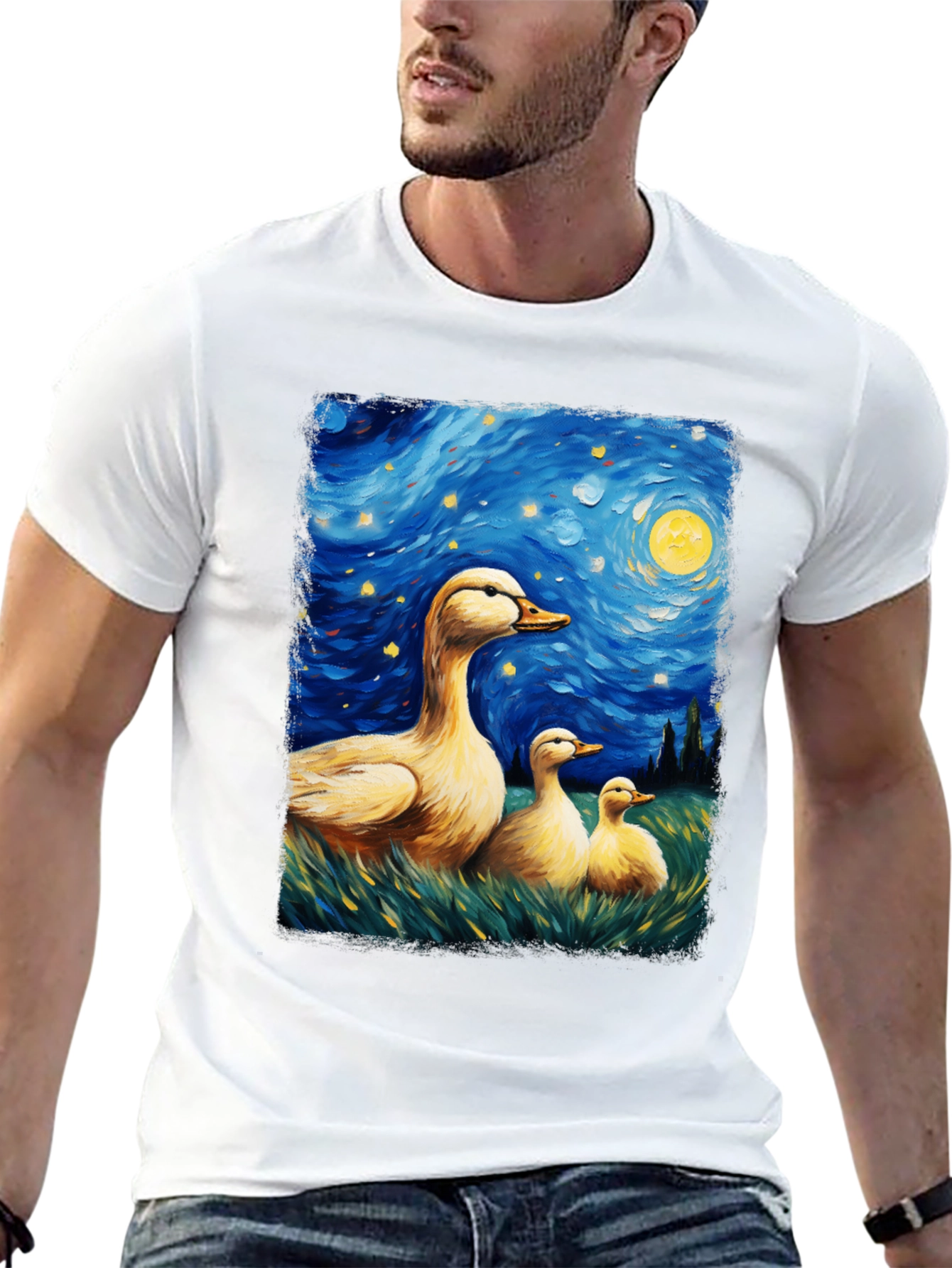 Starry Night Duck T-Shirt