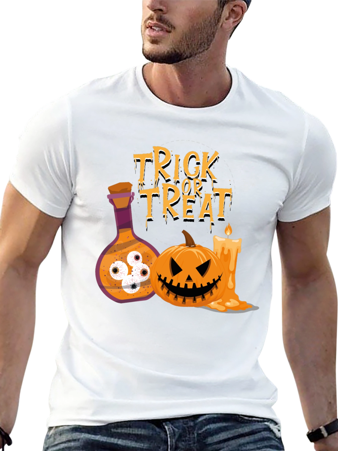 Halloween Trick or Treat Graphic Tee