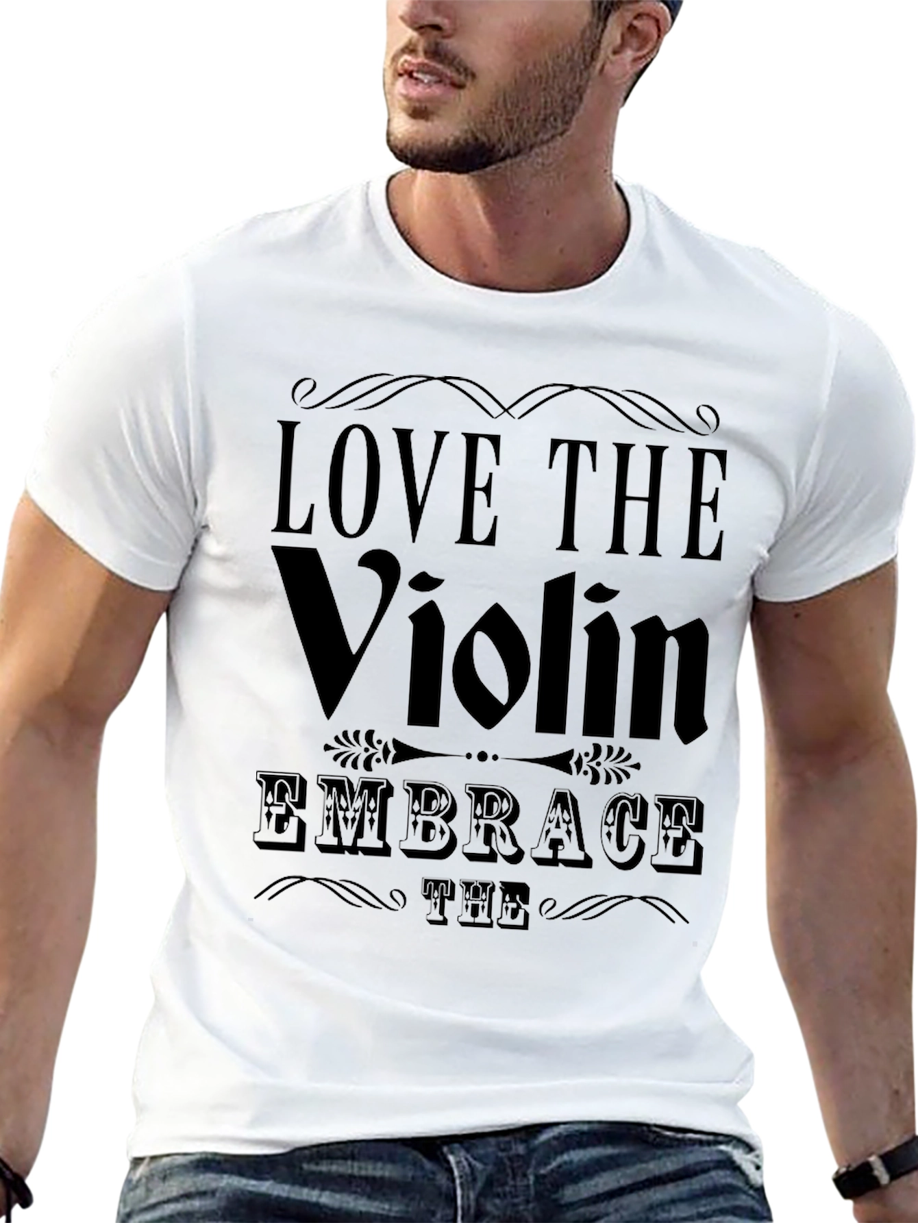 Love the Violin Graphic Tee - Embrace the Music!
