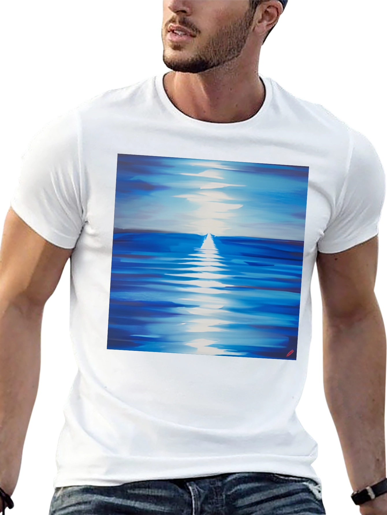 Ocean Reflection T-Shirt - Artistic Design
