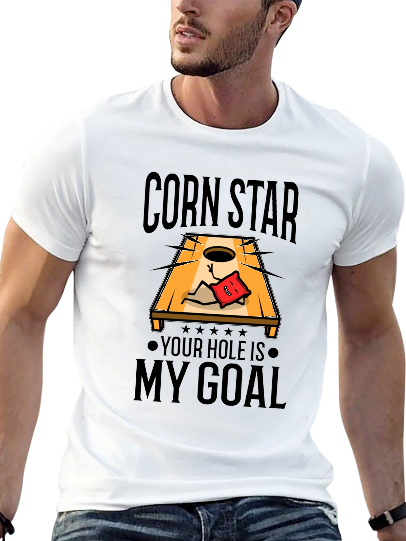 Corn Star Bean Bag Toss T-Shirt
