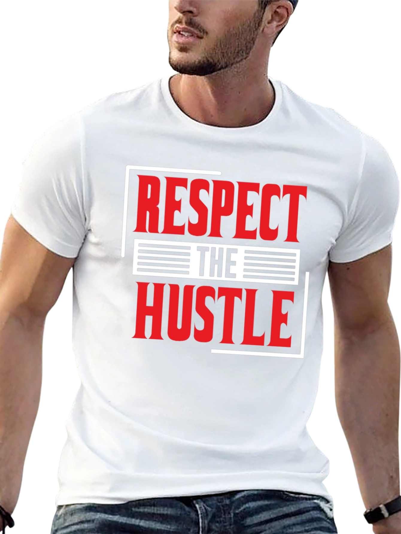 Respect The Hustle Graphic T-Shirt - Black