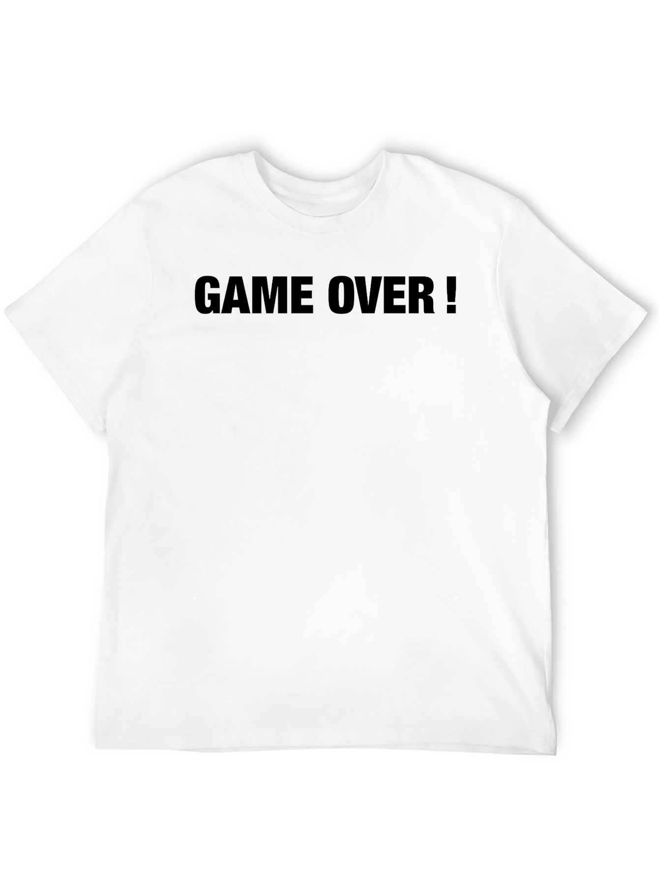 Game Over! Black Graphic T-Shirt