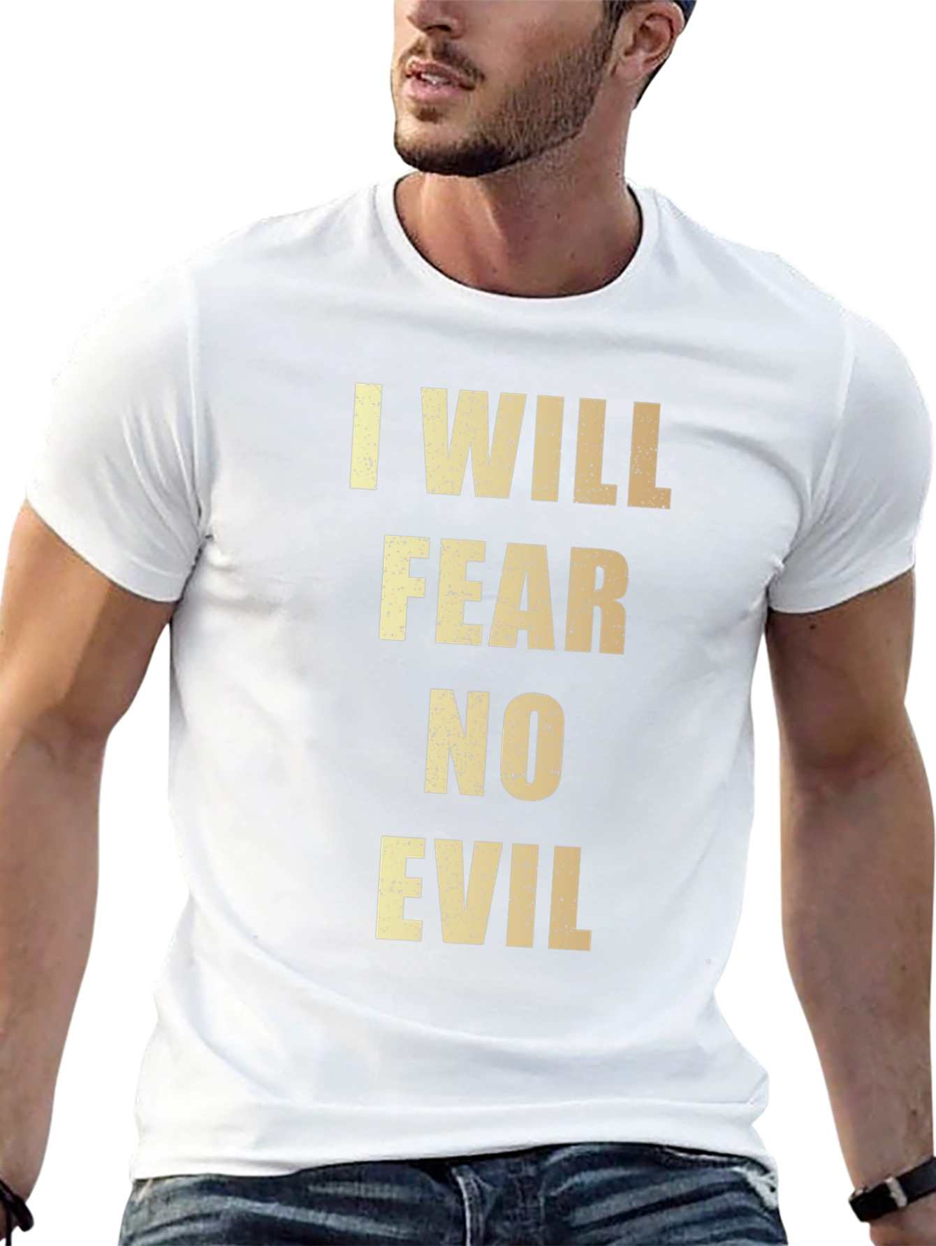 I Will Fear No Evil Black Graphic Tee