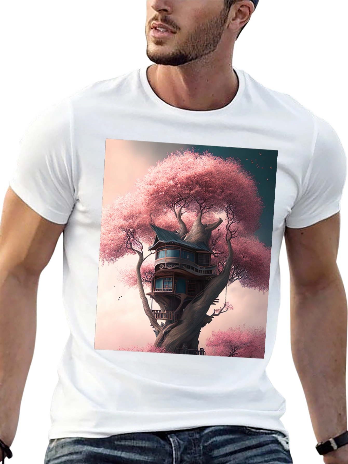 Cherry Blossom Treehouse Graphic Tee