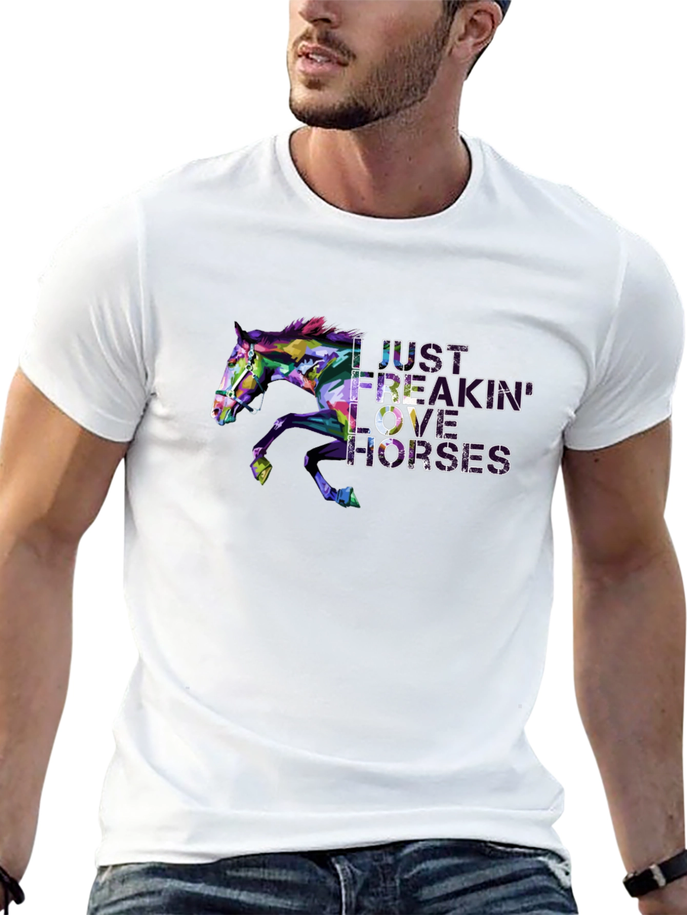 I Just Freakin Love Horses Graphic Tee