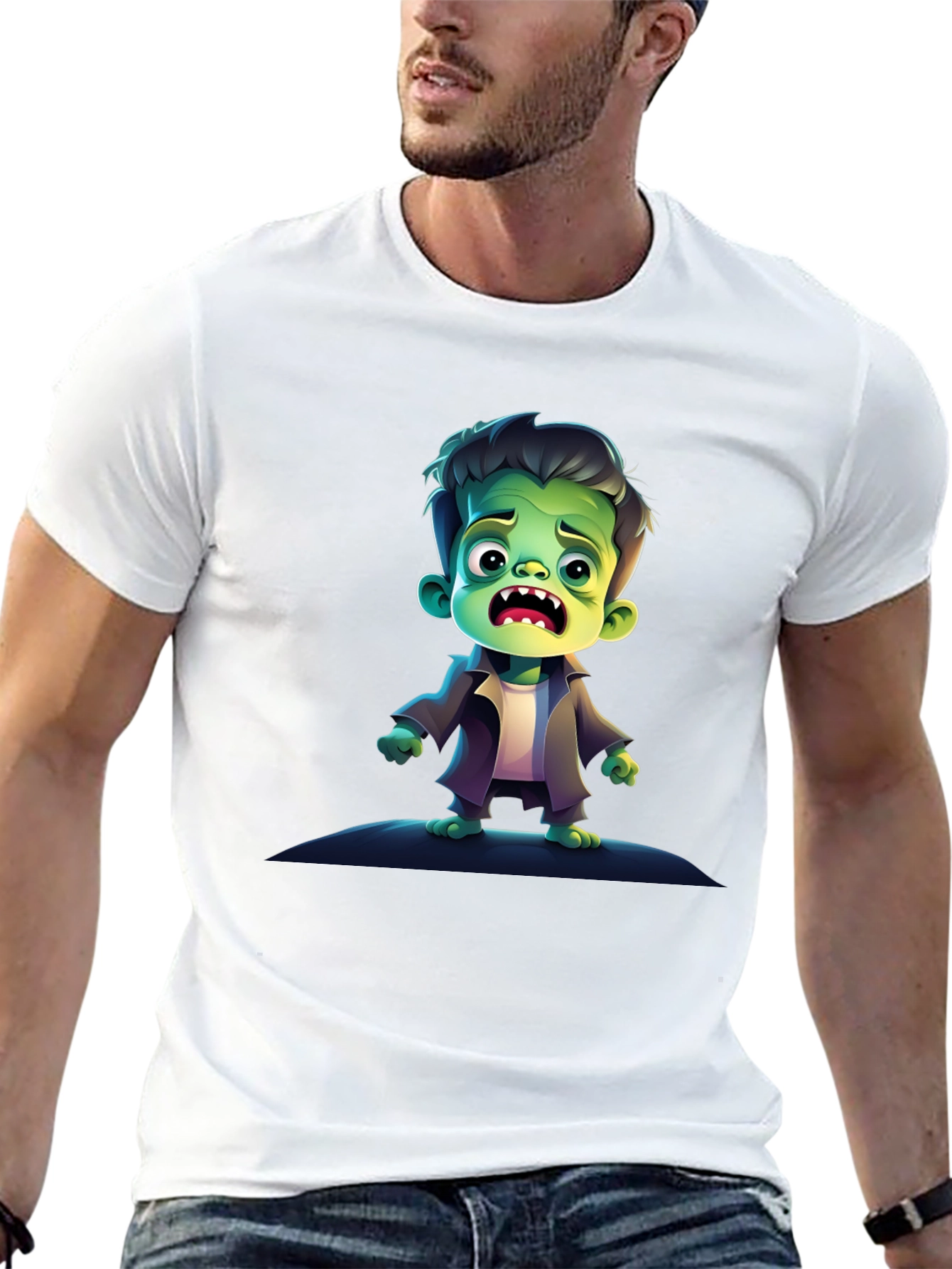 Frankenstein Cartoon Graphic Tee
