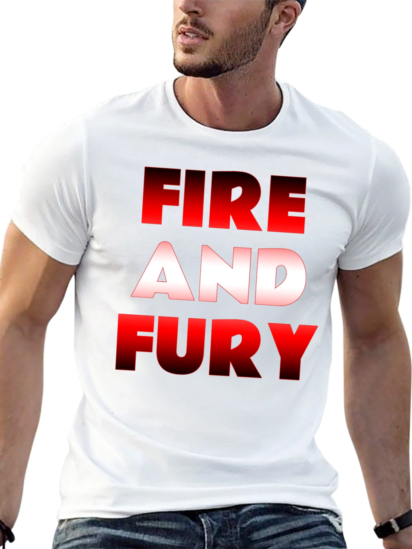 Fire and Fury Graphic Tee - Black