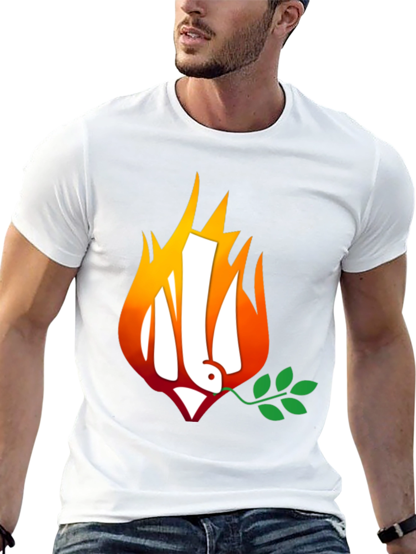 Ukraine Peace Dove on Fire T-Shirt