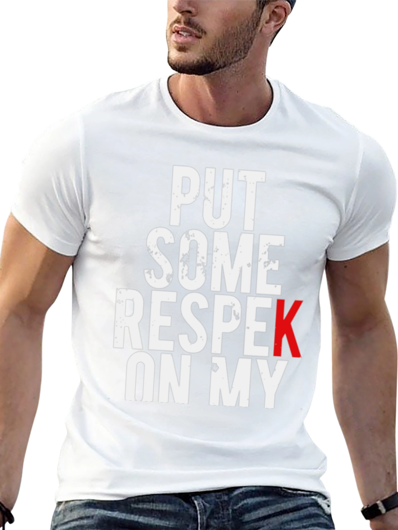 Put Some Respek On My Black Graphic Tee